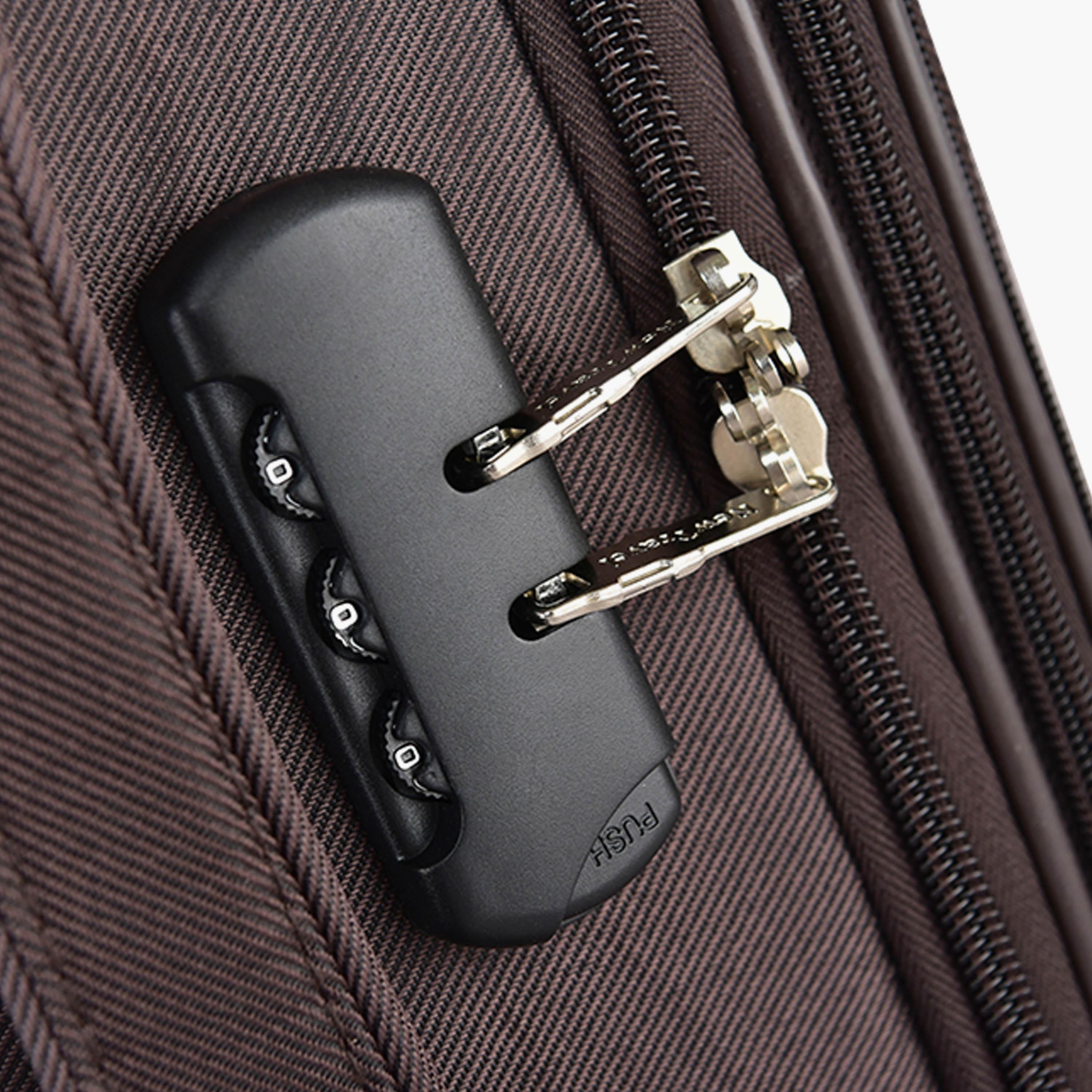 New Travel Set of 4 Polyester Soft-Sided 2-Wheeler Inline Trolley Bag with Combination Lock-travel-luggagesandbags-luggage-image-14