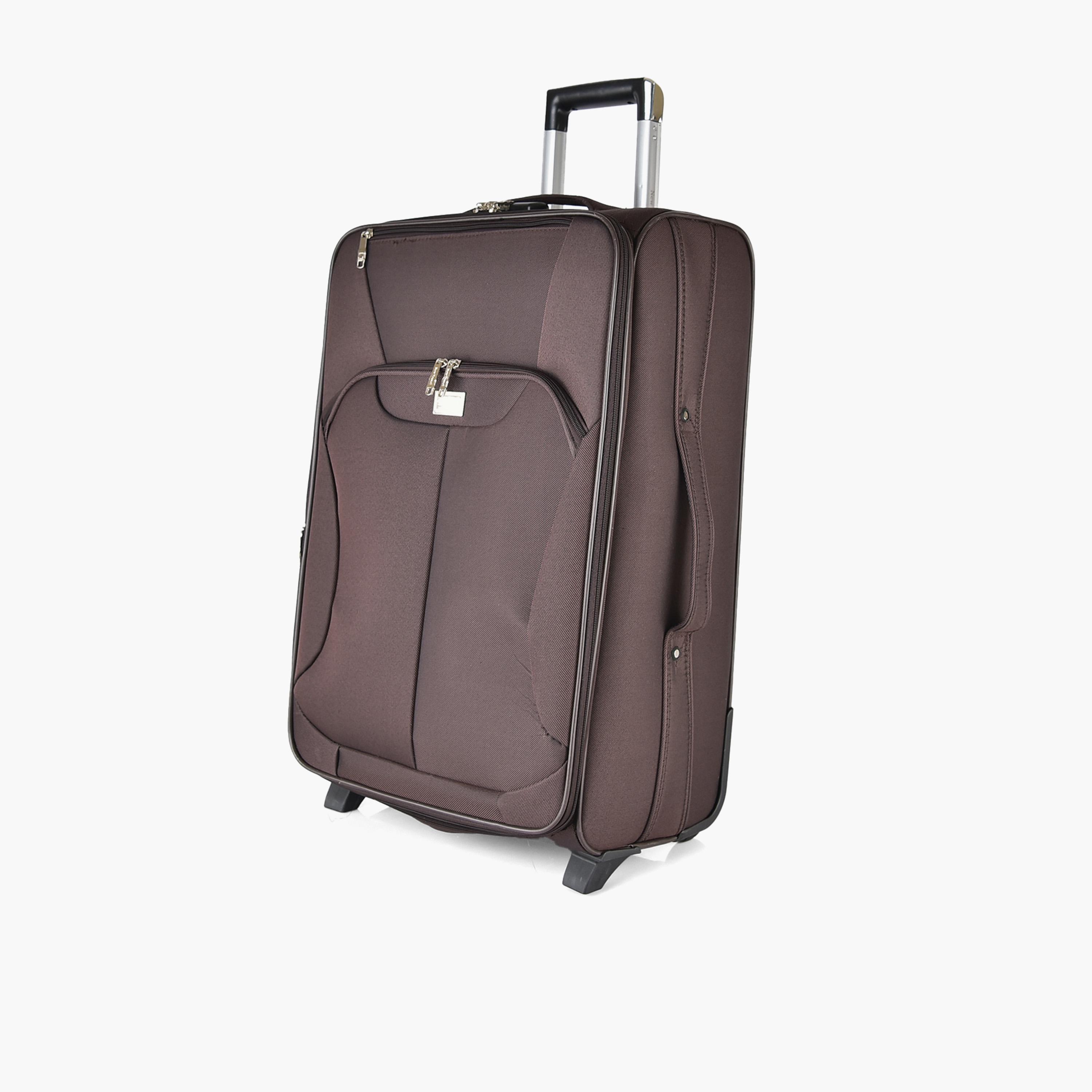 New Travel Set of 4 Polyester Soft-Sided 2-Wheeler Inline Trolley Bag with Combination Lock-travel-luggagesandbags-luggage-image-5