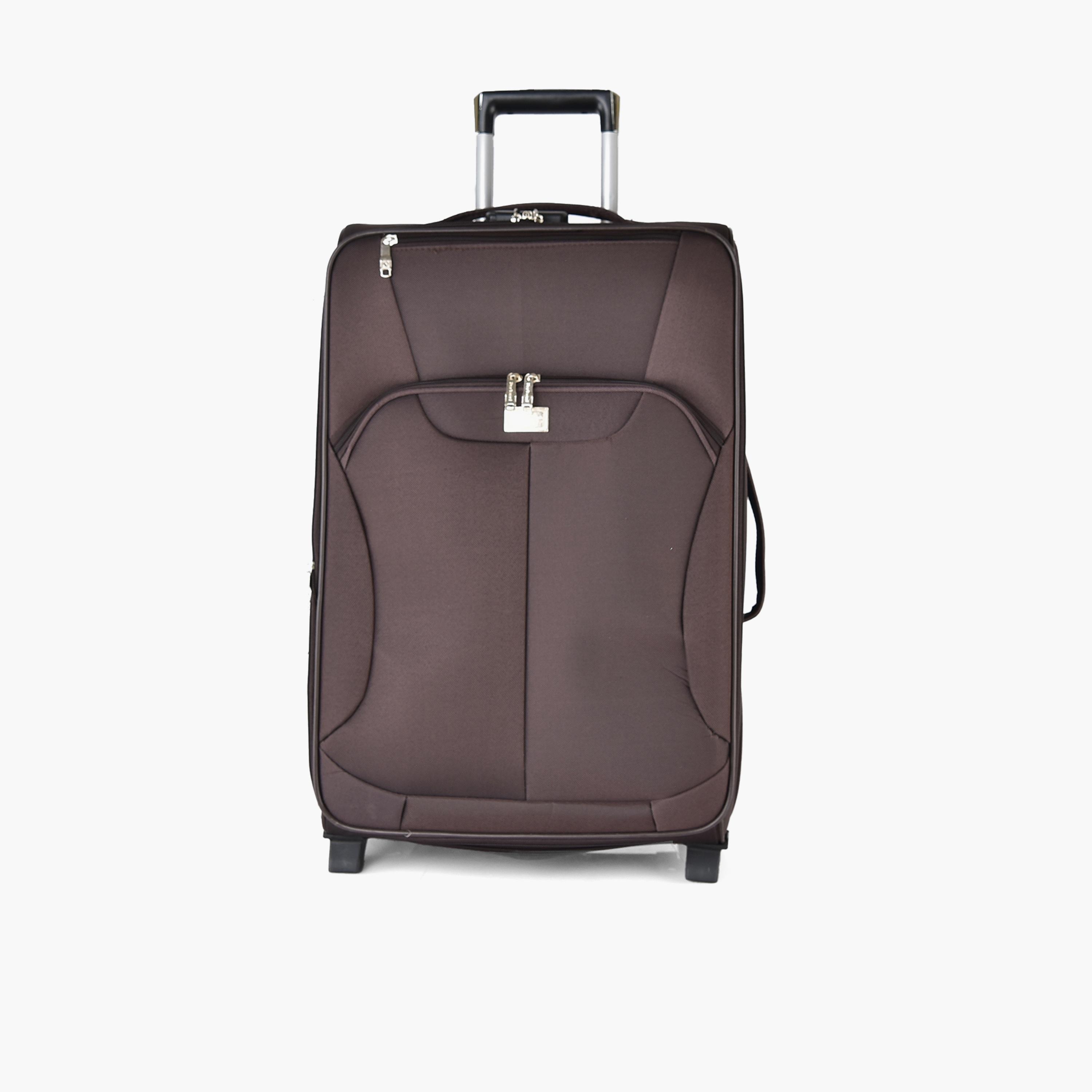New Travel Set of 4 Polyester Soft-Sided 2-Wheeler Inline Trolley Bag with Combination Lock-travel-luggagesandbags-luggage-image-8