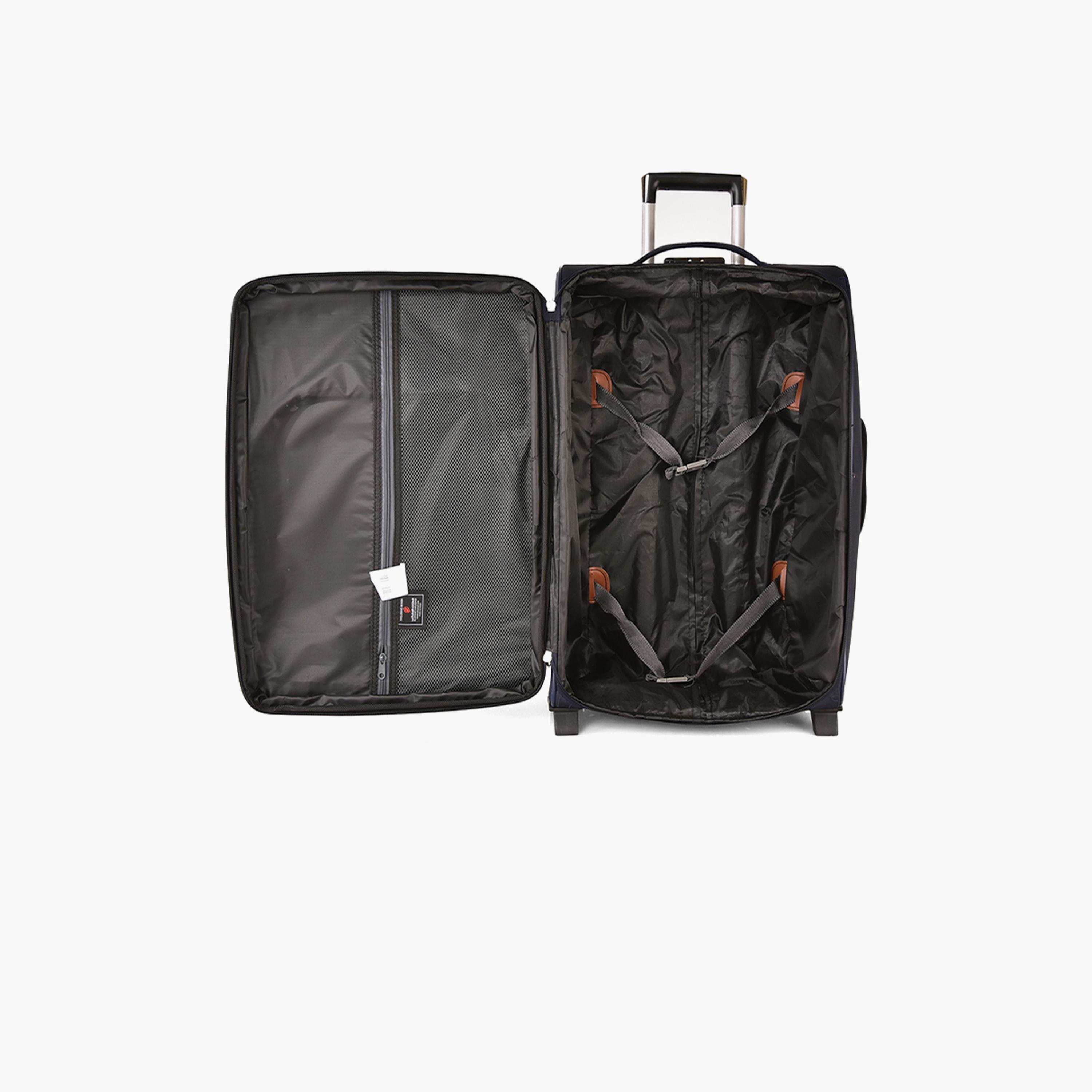 New Travel Set of 4 Polyester Soft-Sided 2-Wheeler Inline Trolley Bag with Combination Lock-travel-luggagesandbags-luggage-image-10