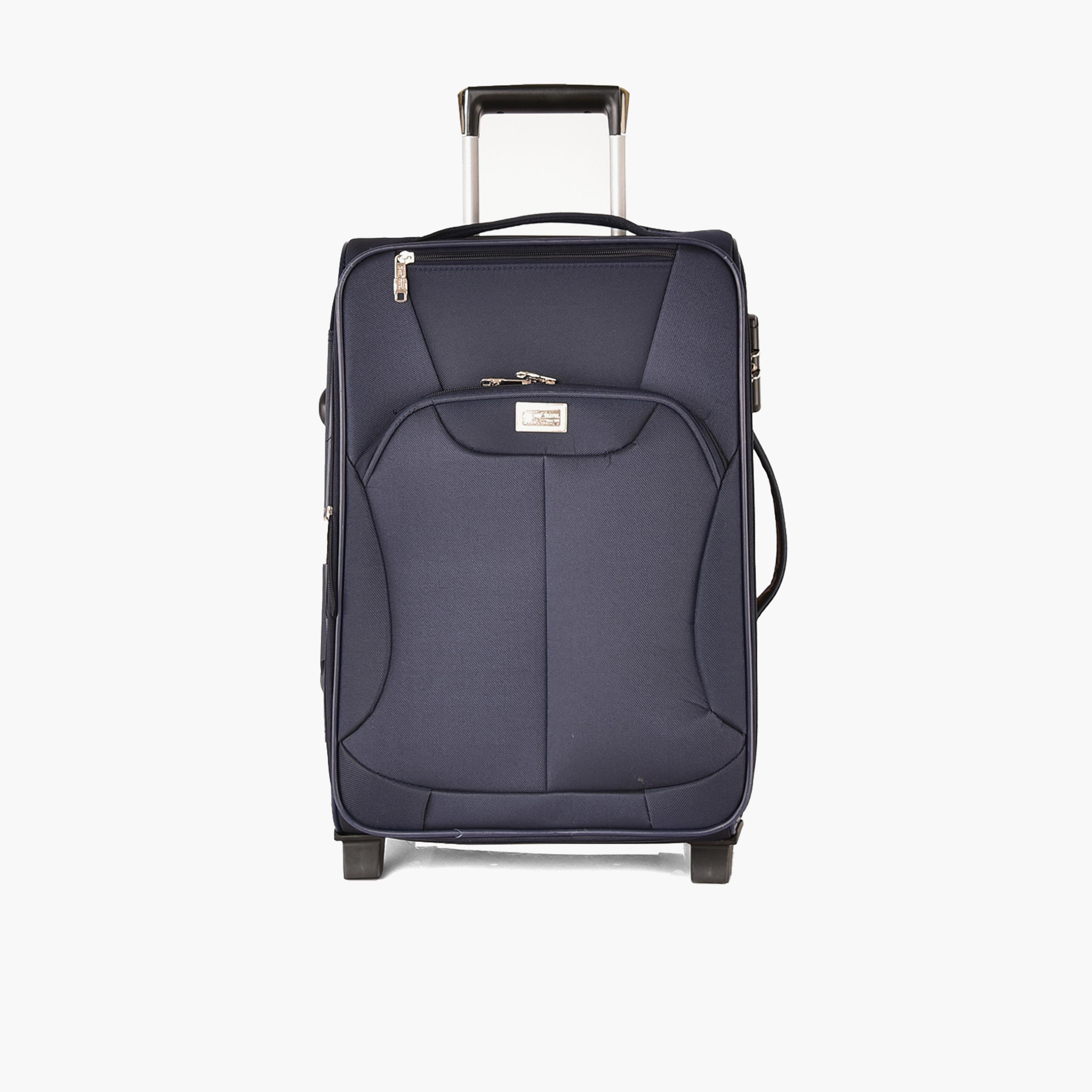 New Travel Set of 4 Polyester Soft-Sided 2-Wheeler Inline Trolley Bag with Combination Lock-travel-luggagesandbags-luggage-image-11