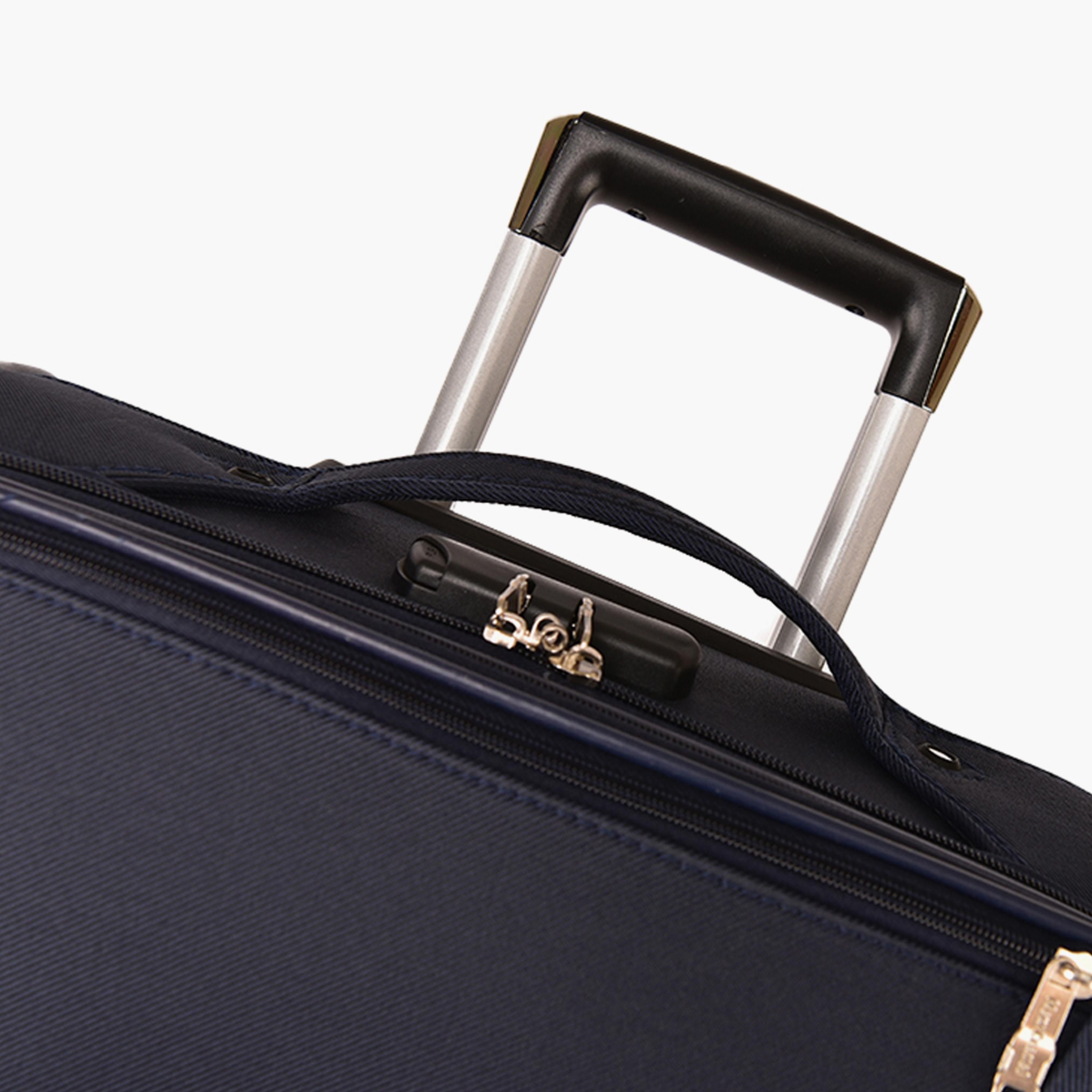 New Travel Set of 4 Polyester Soft-Sided 2-Wheeler Inline Trolley Bag with Combination Lock-travel-luggagesandbags-luggage-image-12