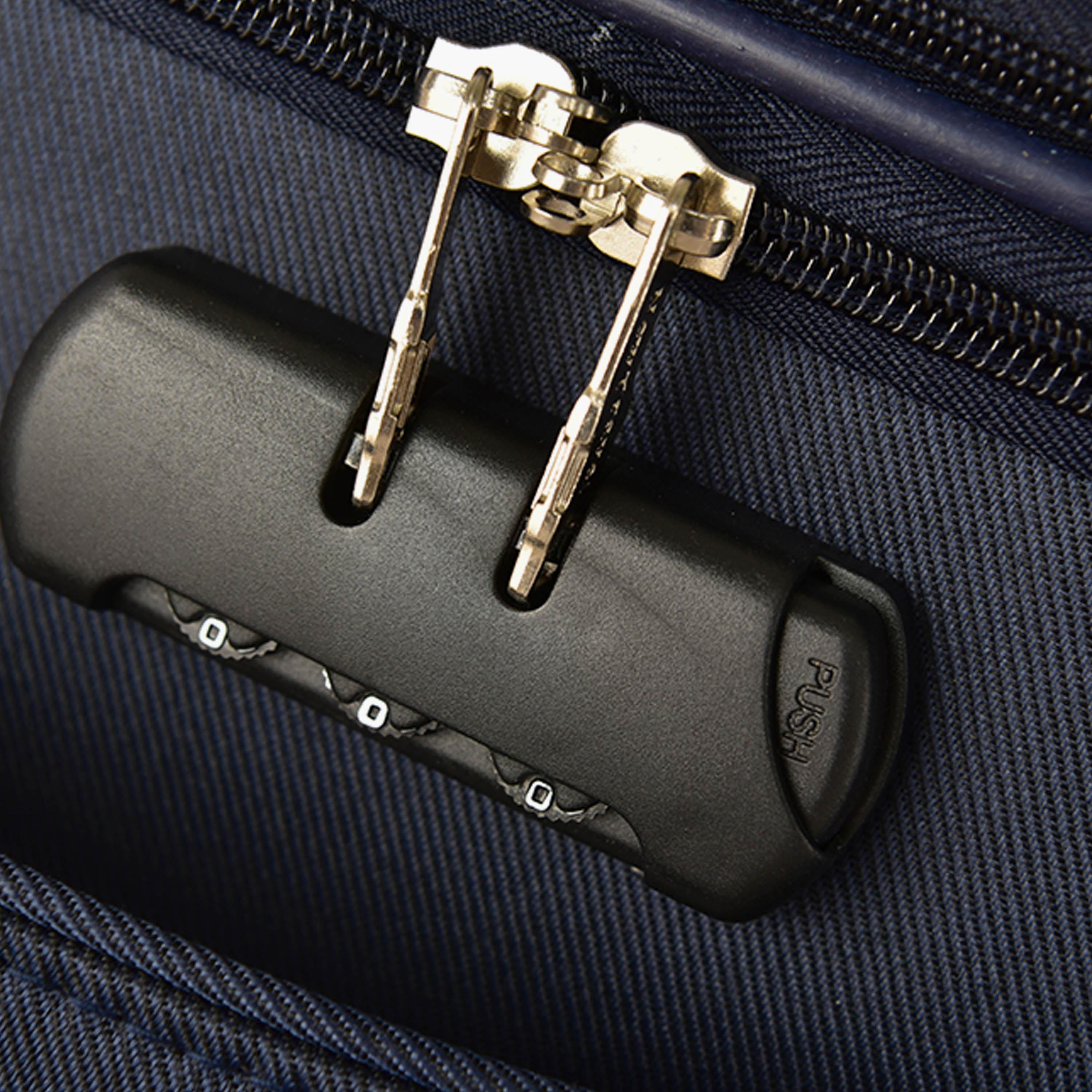 New Travel Set of 4 Polyester Soft-Sided 2-Wheeler Inline Trolley Bag with Combination Lock-travel-luggagesandbags-luggage-image-14