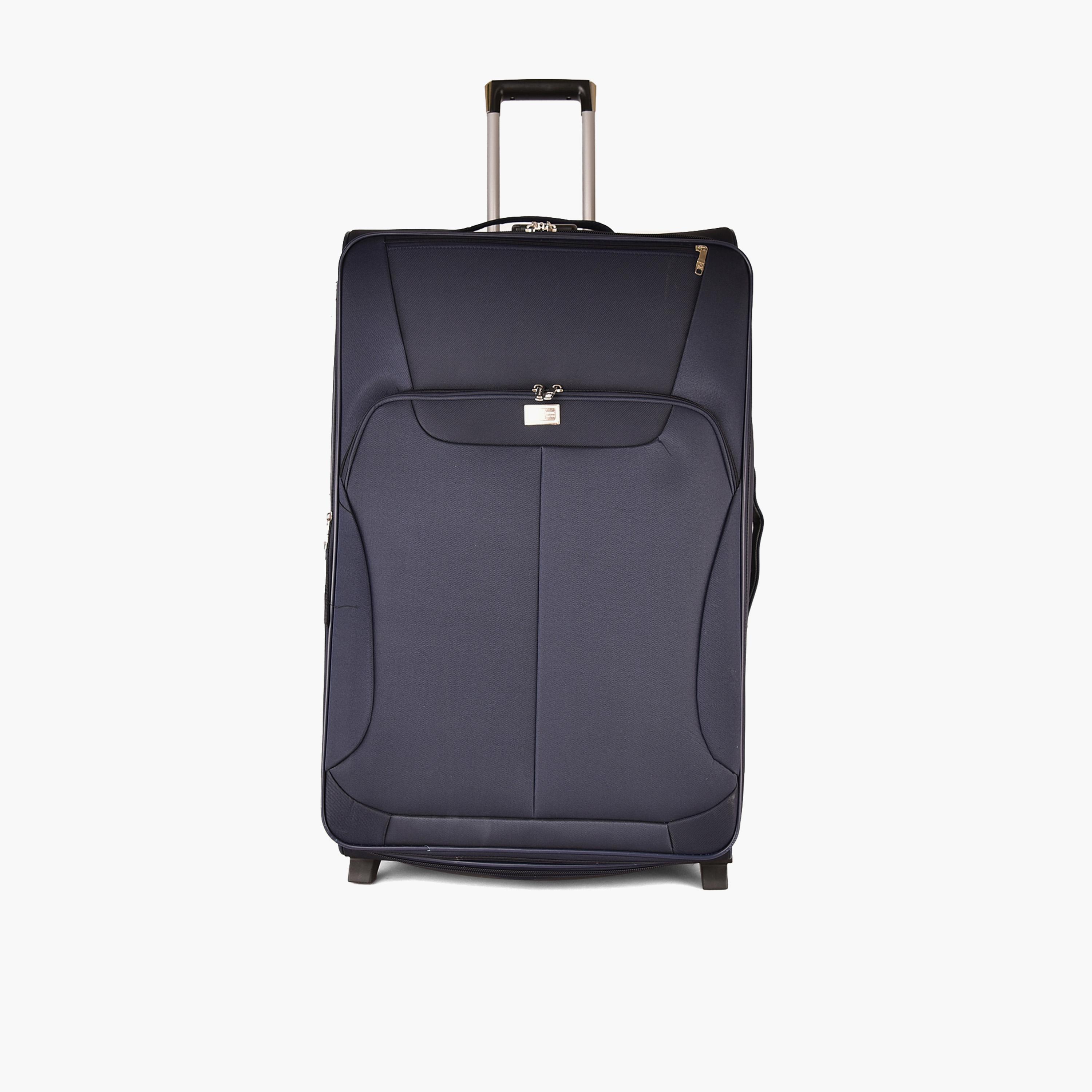 New Travel Set of 4 Polyester Soft-Sided 2-Wheeler Inline Trolley Bag with Combination Lock-travel-luggagesandbags-luggage-image-4