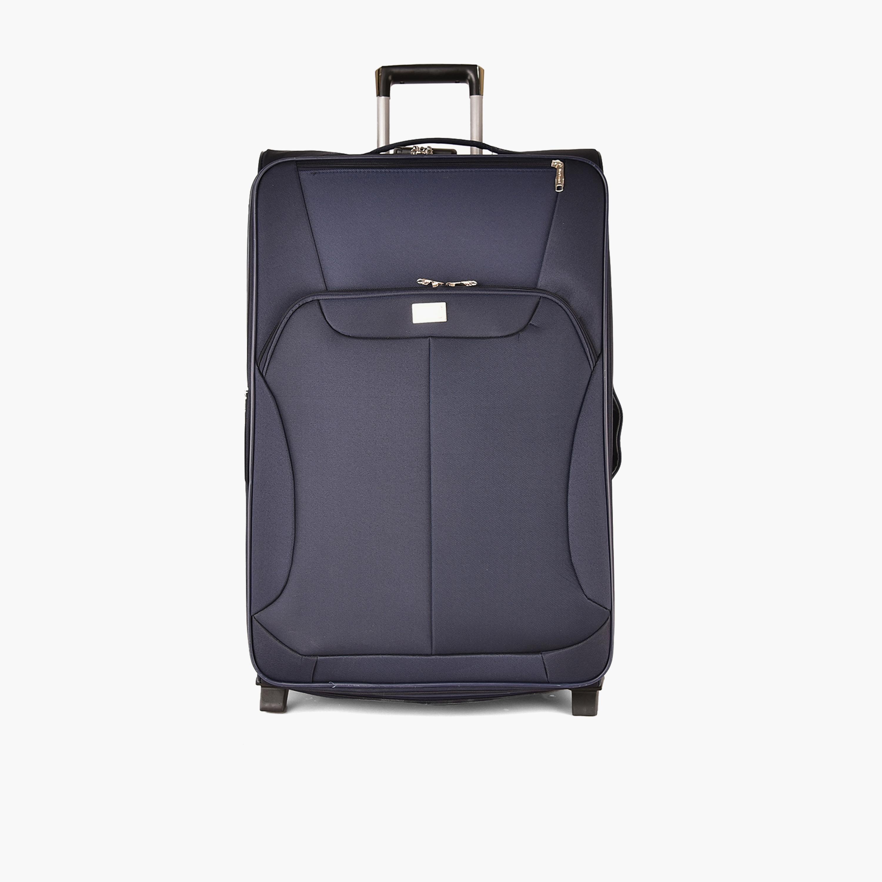 New Travel Set of 4 Polyester Soft-Sided 2-Wheeler Inline Trolley Bag with Combination Lock-travel-luggagesandbags-luggage-image-7