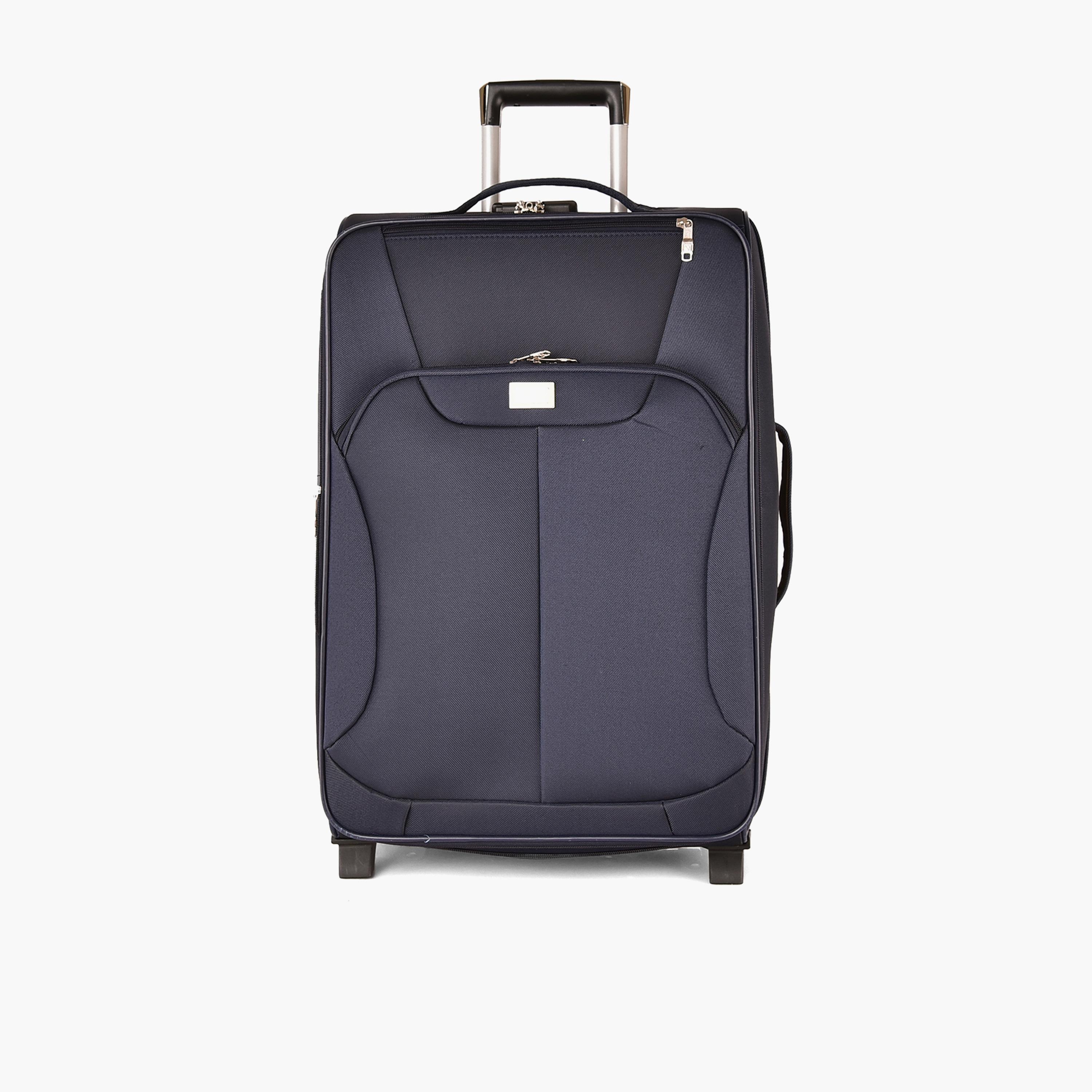 New Travel Set of 4 Polyester Soft-Sided 2-Wheeler Inline Trolley Bag with Combination Lock-travel-luggagesandbags-luggage-image-8