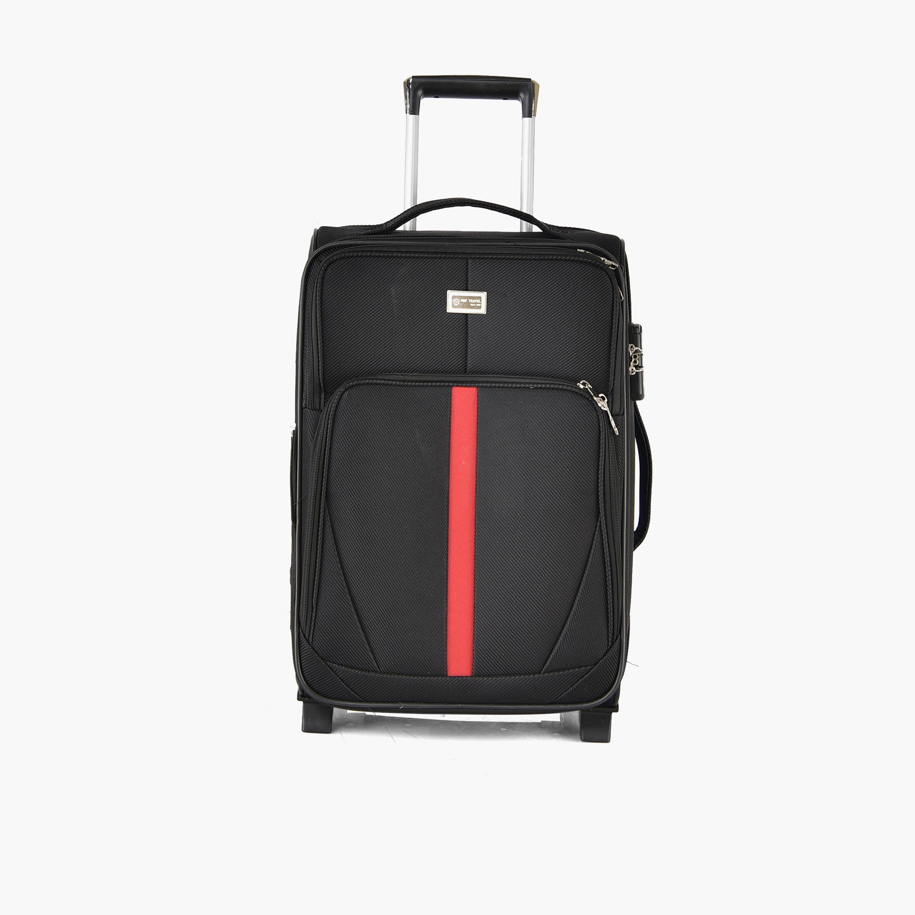 New Travel Set of 4 Polyester Soft-Sided 2-Wheeler Inline Trolley Bag with Combination Lock-travel-luggagesandbags-luggage-image-11
