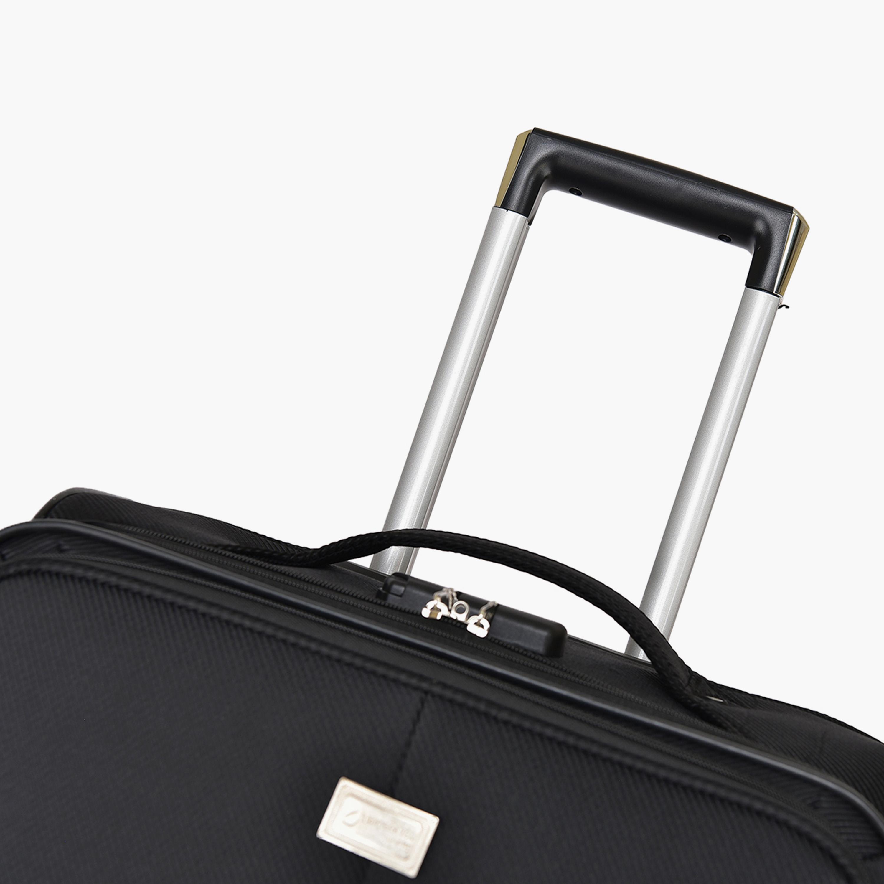 New Travel Set of 4 Polyester Soft-Sided 2-Wheeler Inline Trolley Bag with Combination Lock-travel-luggagesandbags-luggage-image-12