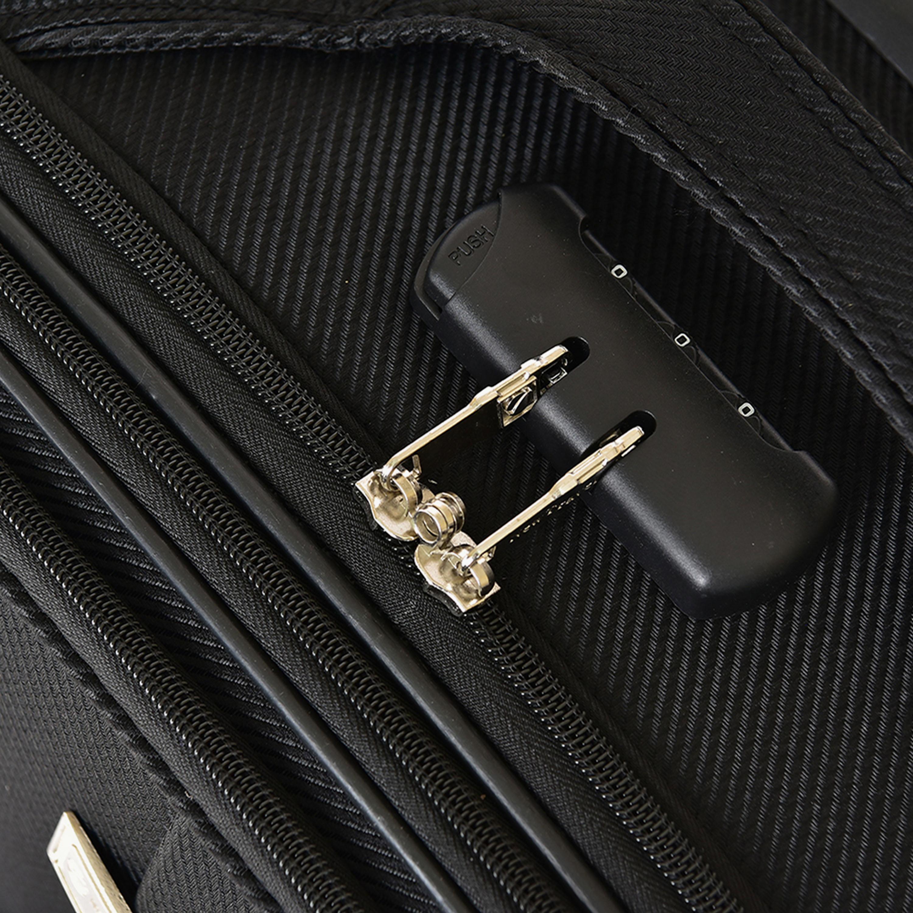 New Travel Set of 4 Polyester Soft-Sided 2-Wheeler Inline Trolley Bag with Combination Lock-travel-luggagesandbags-luggage-image-13
