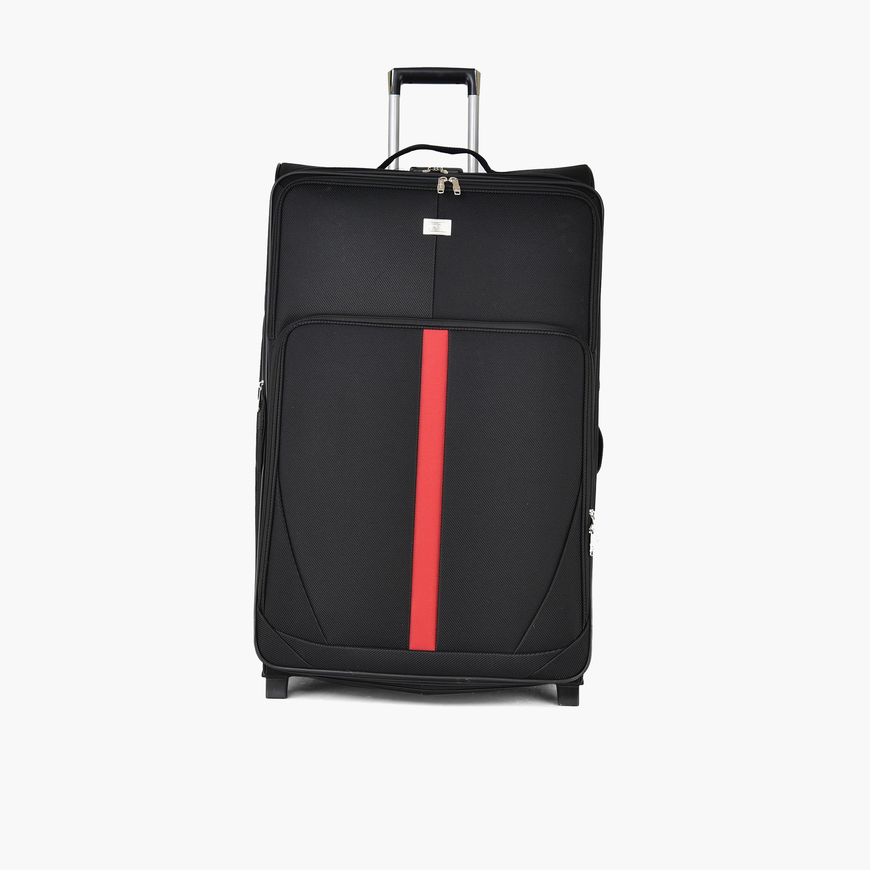 New Travel Set of 4 Polyester Soft-Sided 2-Wheeler Inline Trolley Bag with Combination Lock-travel-luggagesandbags-luggage-image-4