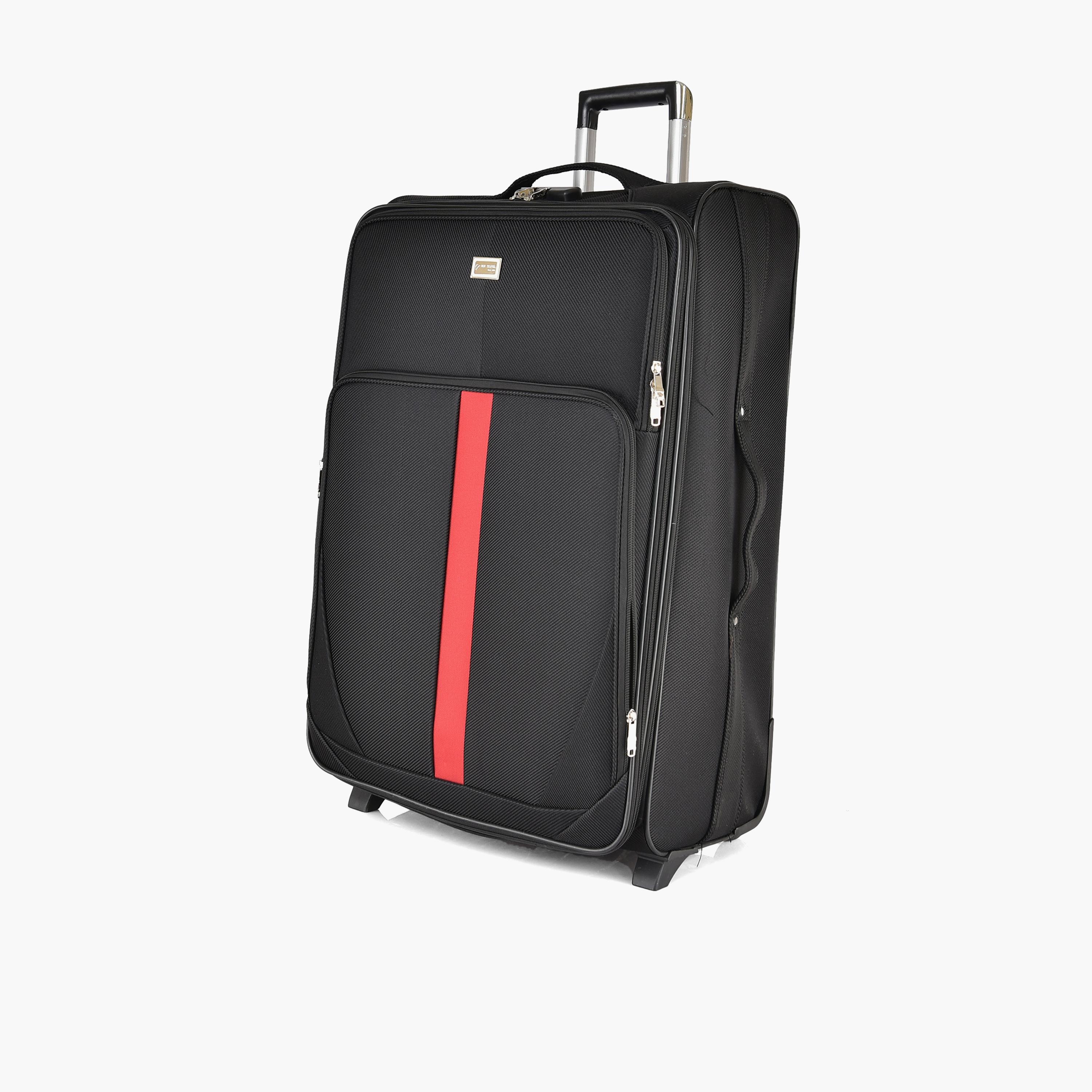 New Travel Set of 4 Polyester Soft-Sided 2-Wheeler Inline Trolley Bag with Combination Lock-travel-luggagesandbags-luggage-image-5