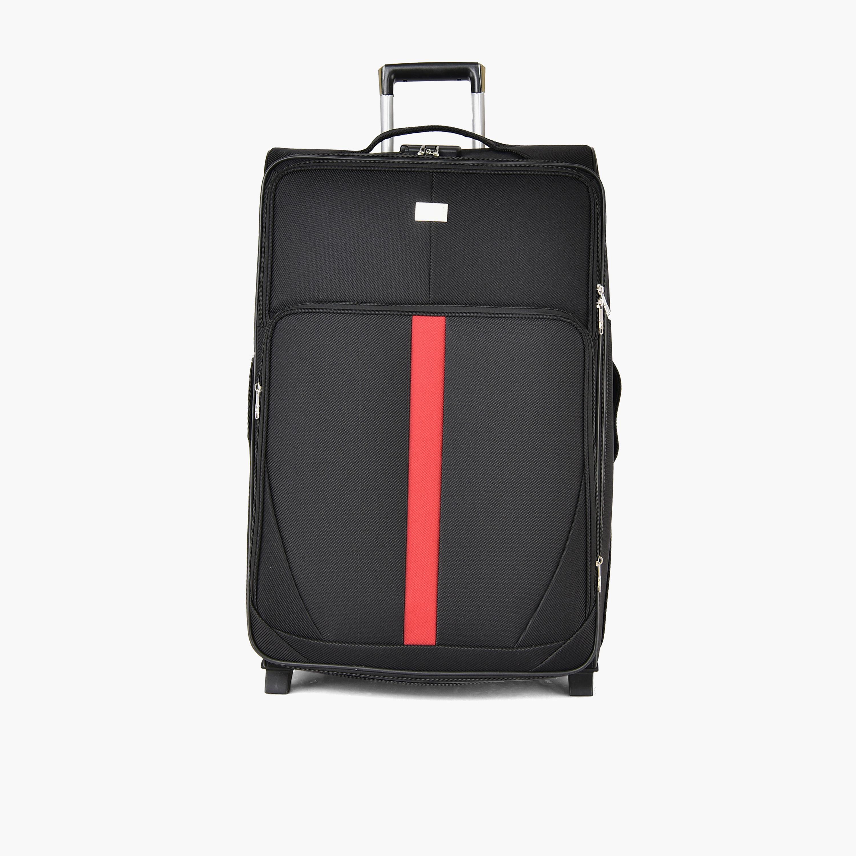 New Travel Set of 4 Polyester Soft-Sided 2-Wheeler Inline Trolley Bag with Combination Lock-travel-luggagesandbags-luggage-image-7