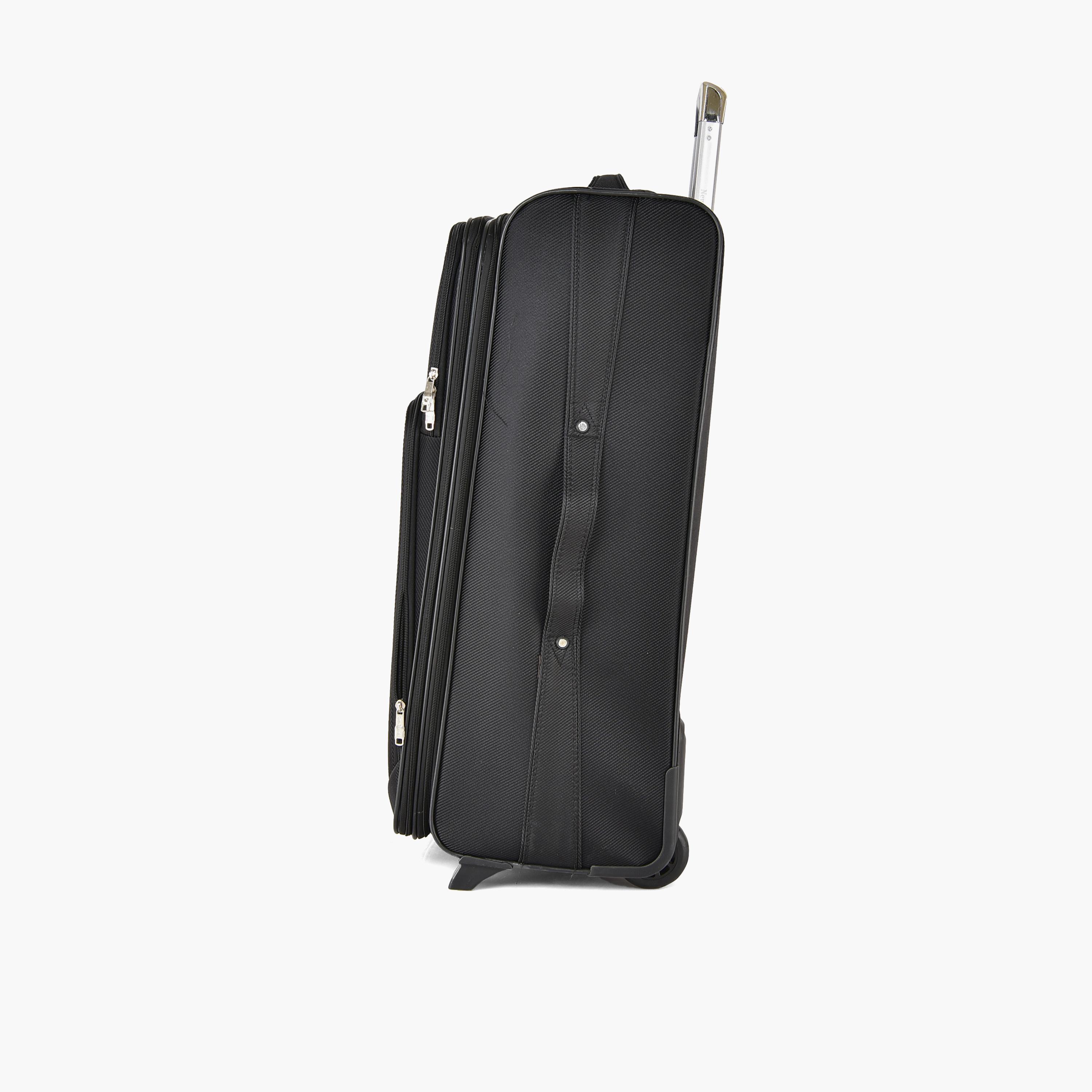 New Travel Set of 4 Polyester Soft-Sided 2-Wheeler Inline Trolley Bag with Combination Lock-travel-luggagesandbags-luggage-image-8