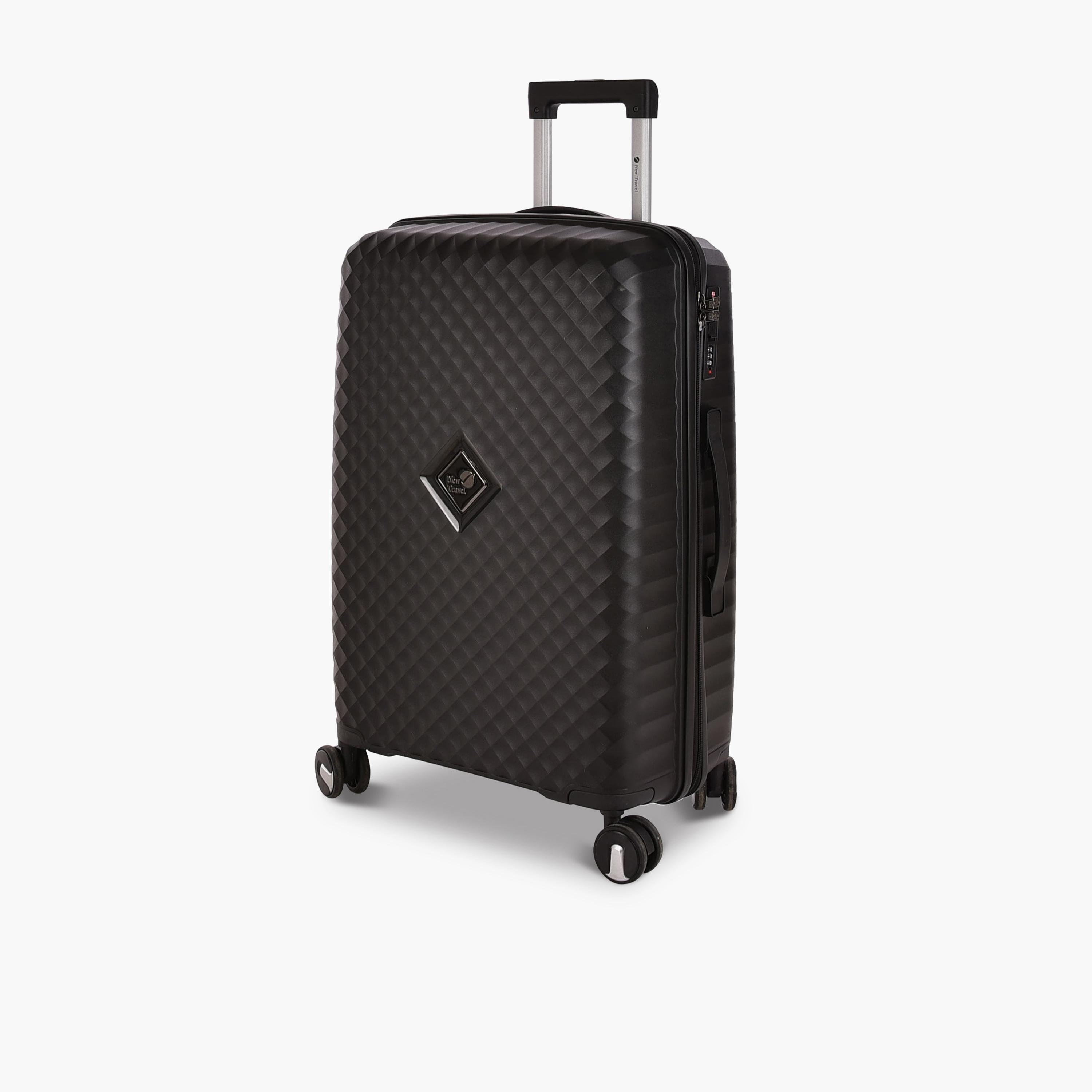 New Travel Set of 3 Polypropylene Hard-Sided 4-Wheeler Spinner Trolley Bag with Combination Lock-travel-luggagesandbags-luggage-image-5