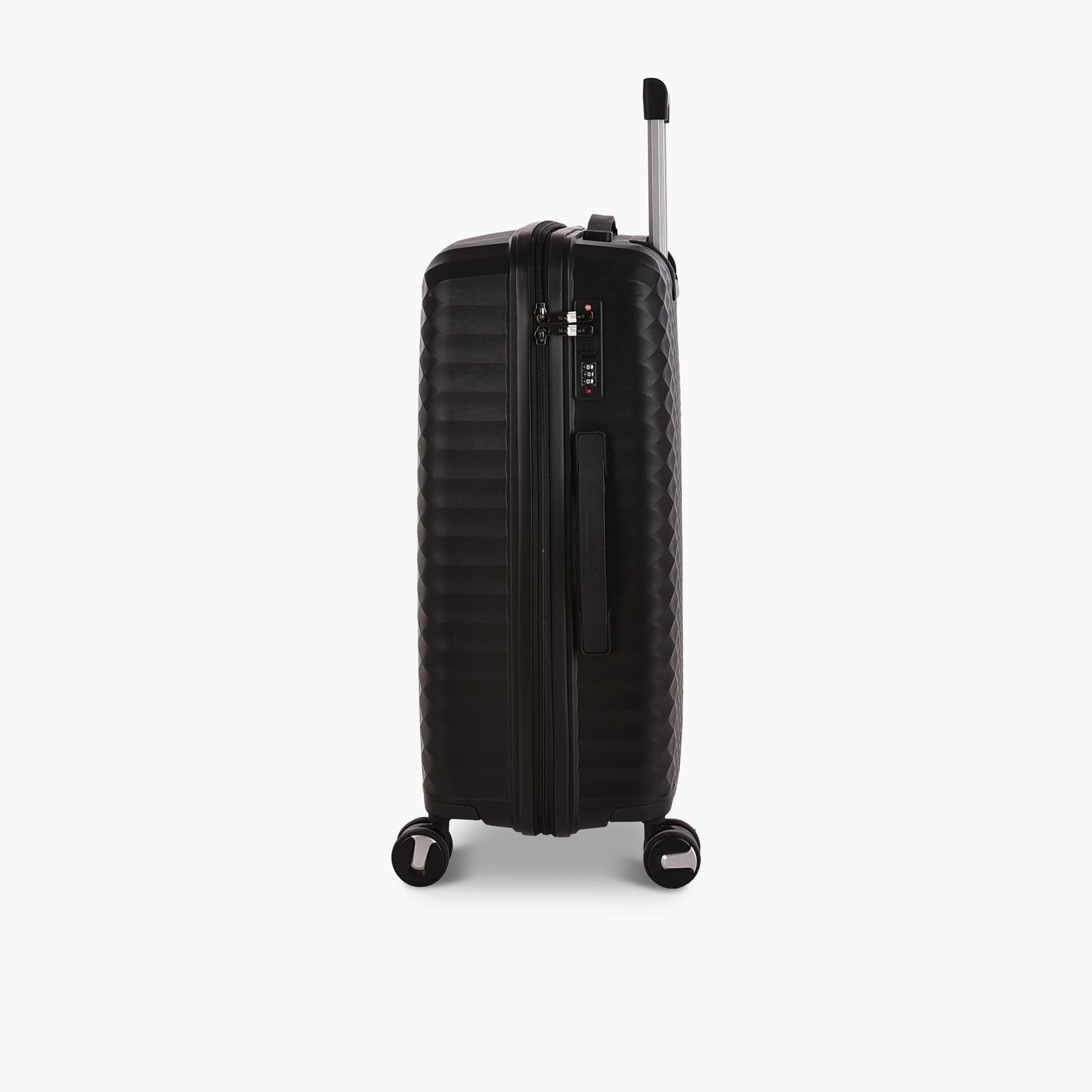 New Travel Set of 3 Polypropylene Hard-Sided 4-Wheeler Spinner Trolley Bag with Combination Lock-travel-luggagesandbags-luggage-image-8
