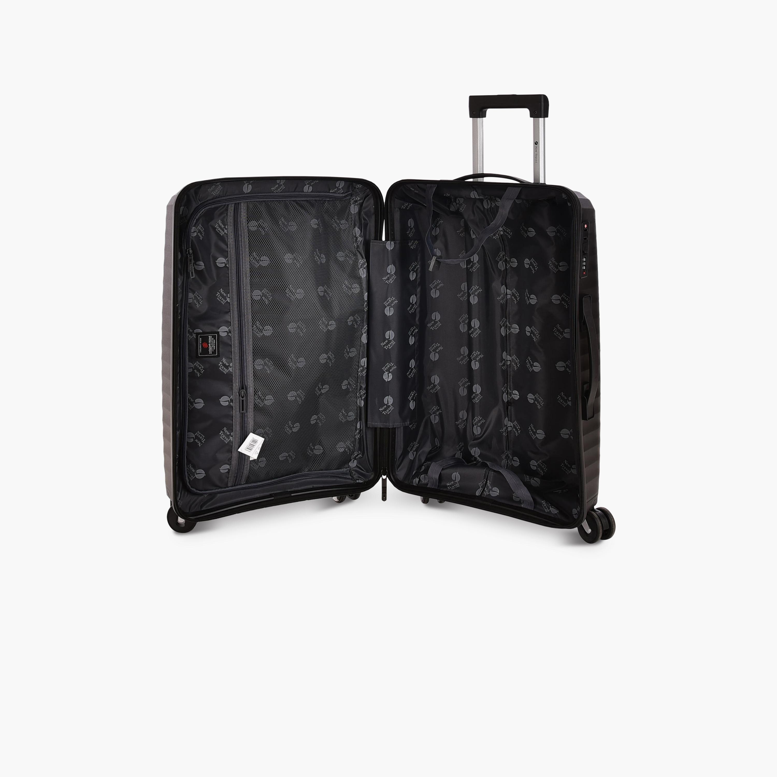 New Travel Set of 3 Polypropylene Hard-Sided 4-Wheeler Spinner Trolley Bag with Combination Lock-travel-luggagesandbags-luggage-image-9