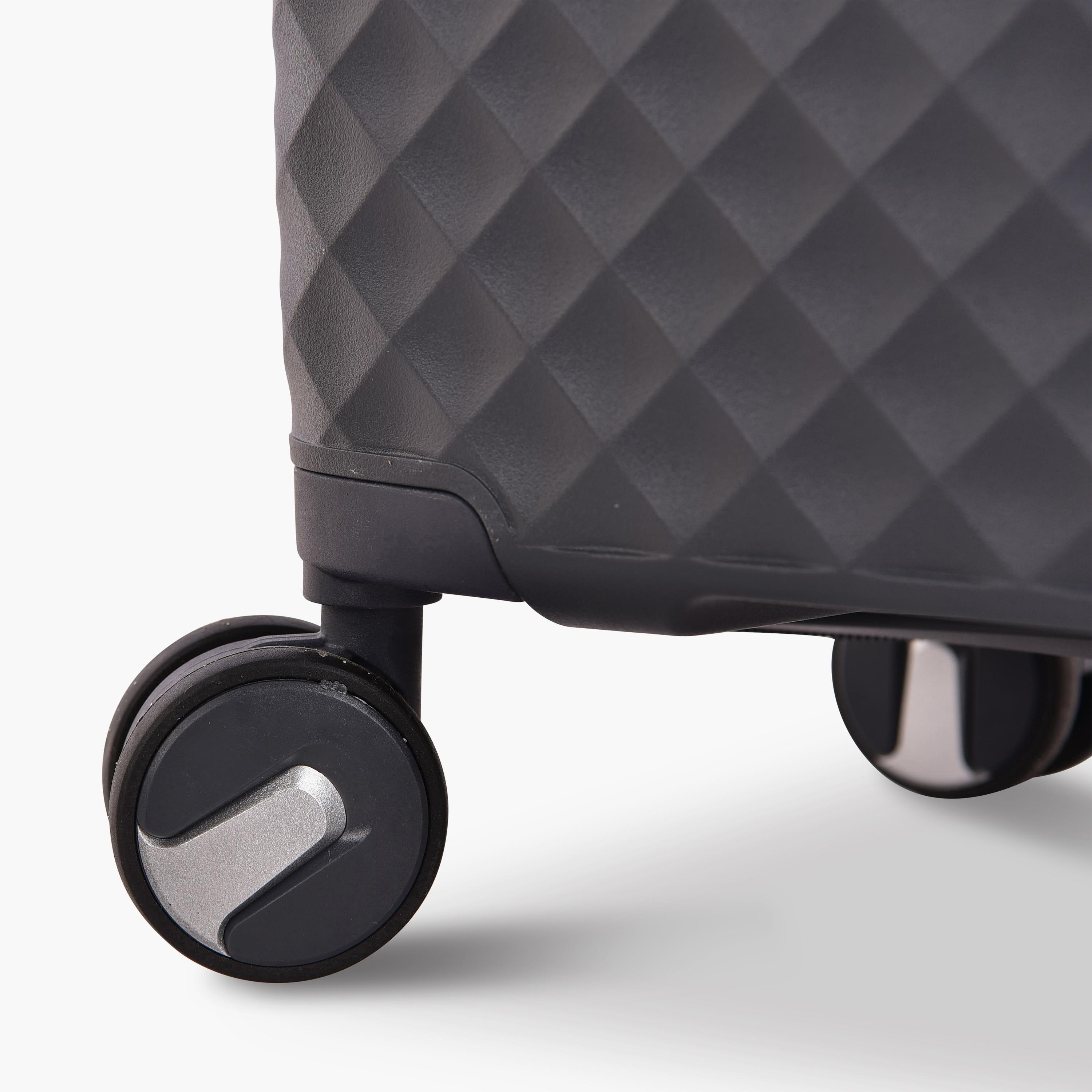 New Travel Set of 3 Polypropylene Hard-Sided 4-Wheeler Spinner Trolley Bag with Combination Lock-travel-luggagesandbags-luggage-image-14