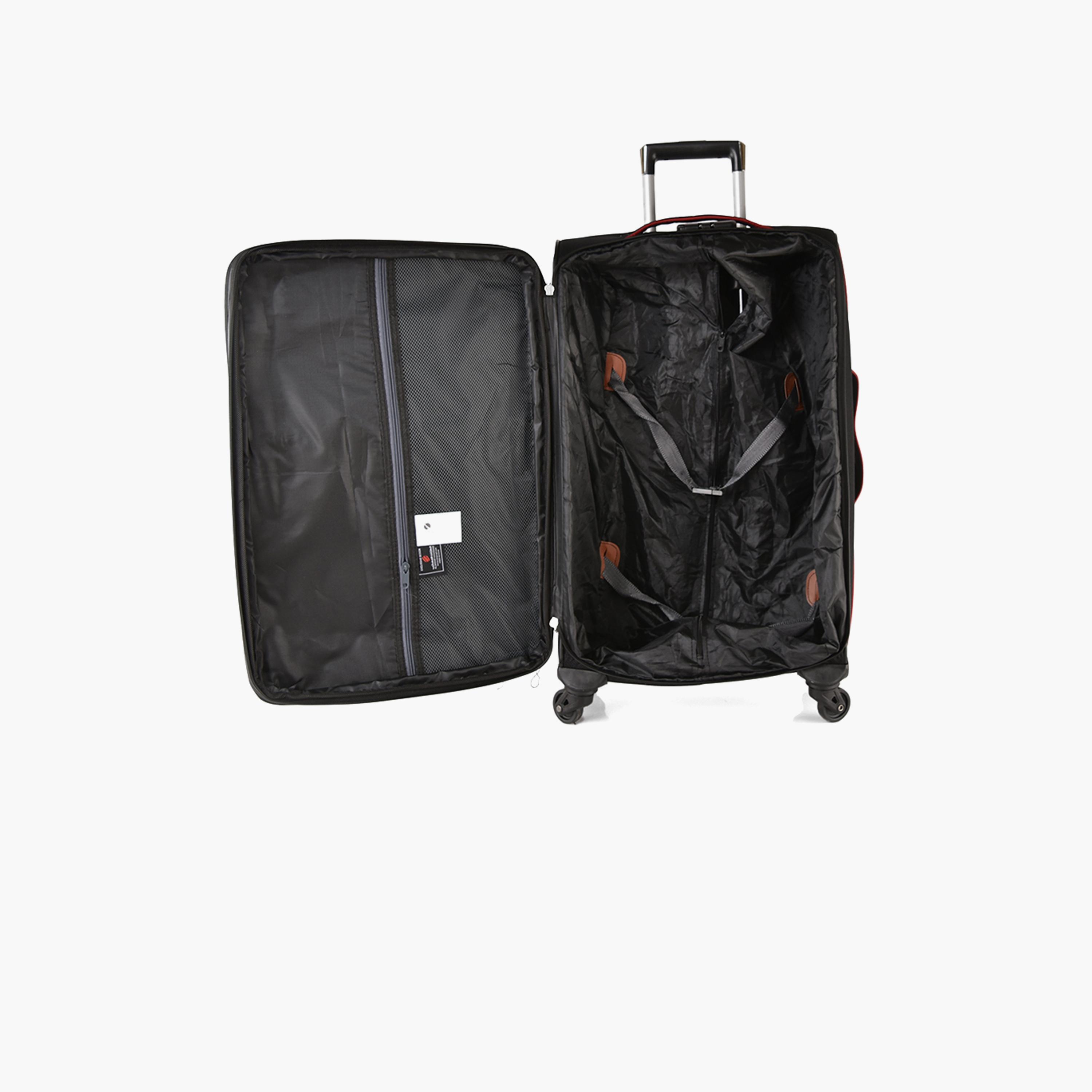 New Travel Set of 4 Nylon Soft-Sided 4-Wheeler Spinner Trolley Bag with Combination Lock-travel-luggagesandbags-luggage-image-10