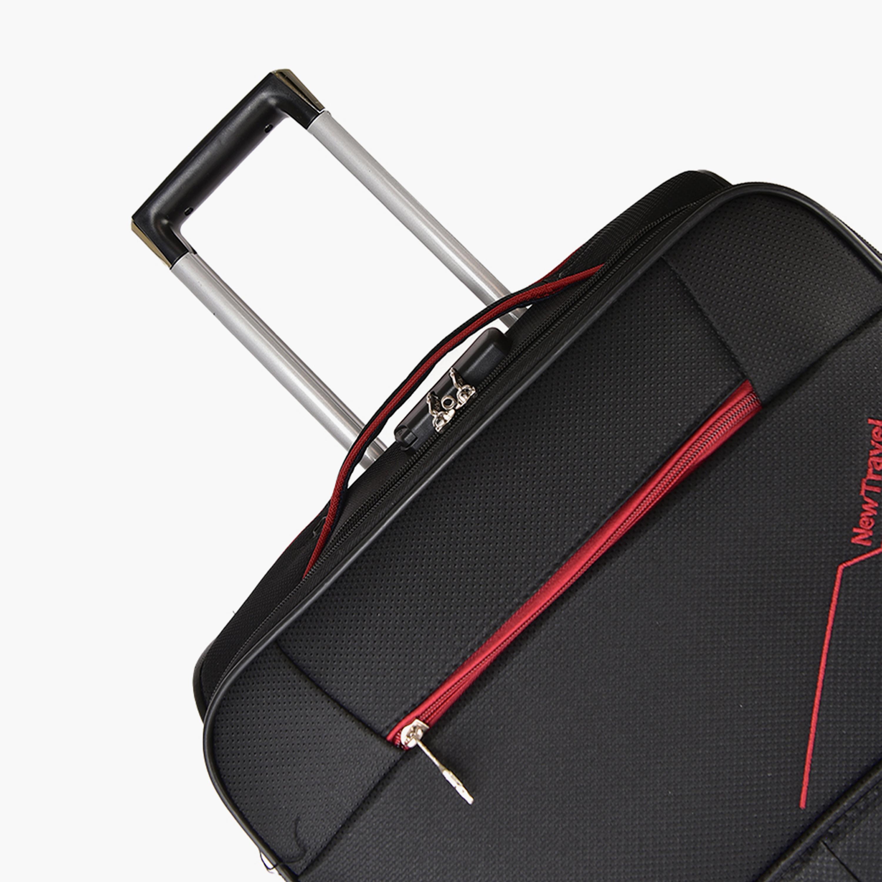 New Travel Set of 4 Nylon Soft-Sided 4-Wheeler Spinner Trolley Bag with Combination Lock-travel-luggagesandbags-luggage-image-12