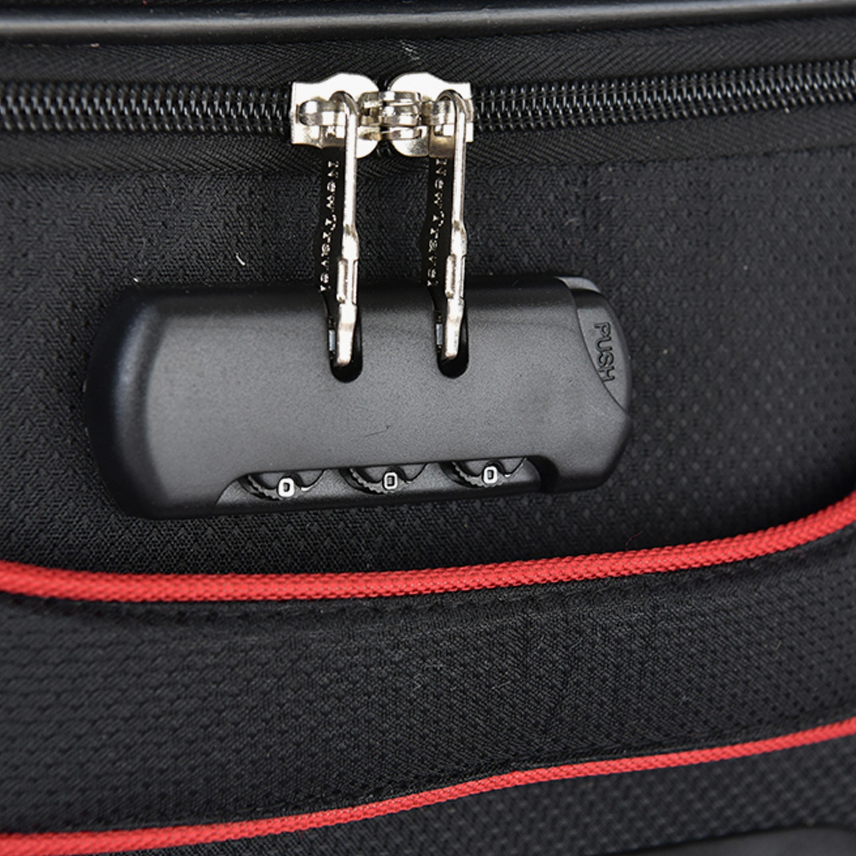 New Travel Set of 4 Nylon Soft-Sided 4-Wheeler Spinner Trolley Bag with Combination Lock-travel-luggagesandbags-luggage-image-13