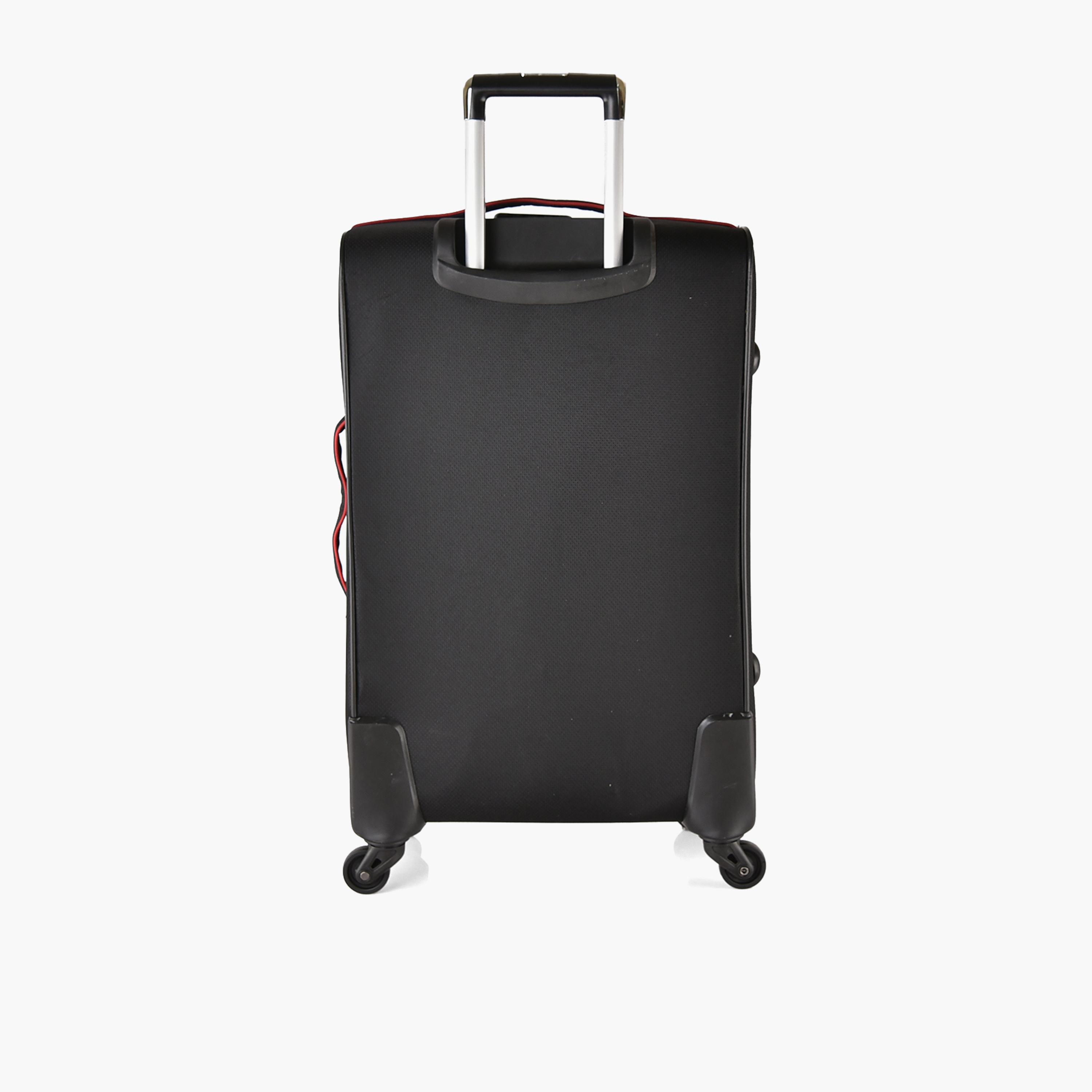 New Travel Set of 4 Nylon Soft-Sided 4-Wheeler Spinner Trolley Bag with Combination Lock-travel-luggagesandbags-luggage-image-6