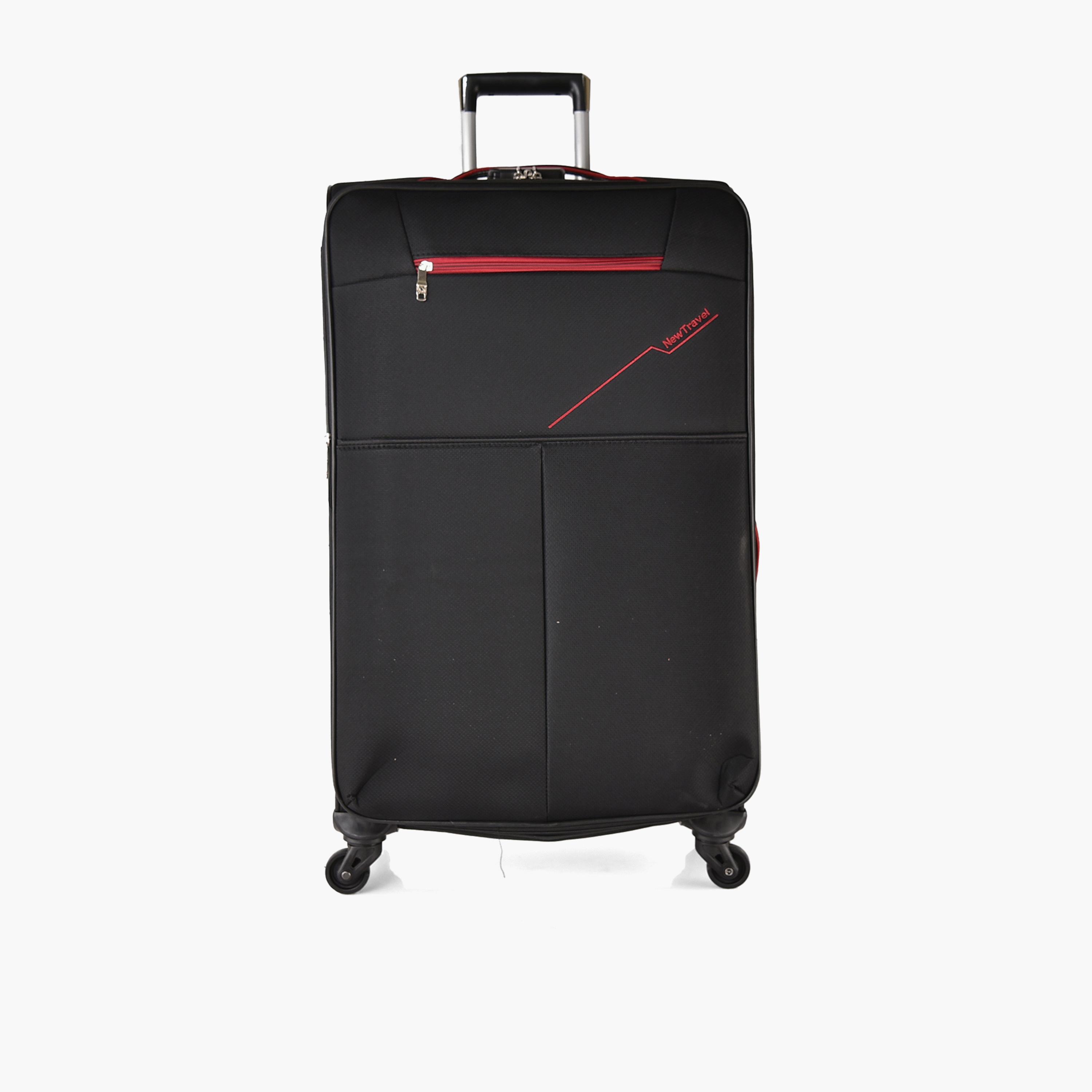 New Travel Set of 4 Nylon Soft-Sided 4-Wheeler Spinner Trolley Bag with Combination Lock-travel-luggagesandbags-luggage-image-7