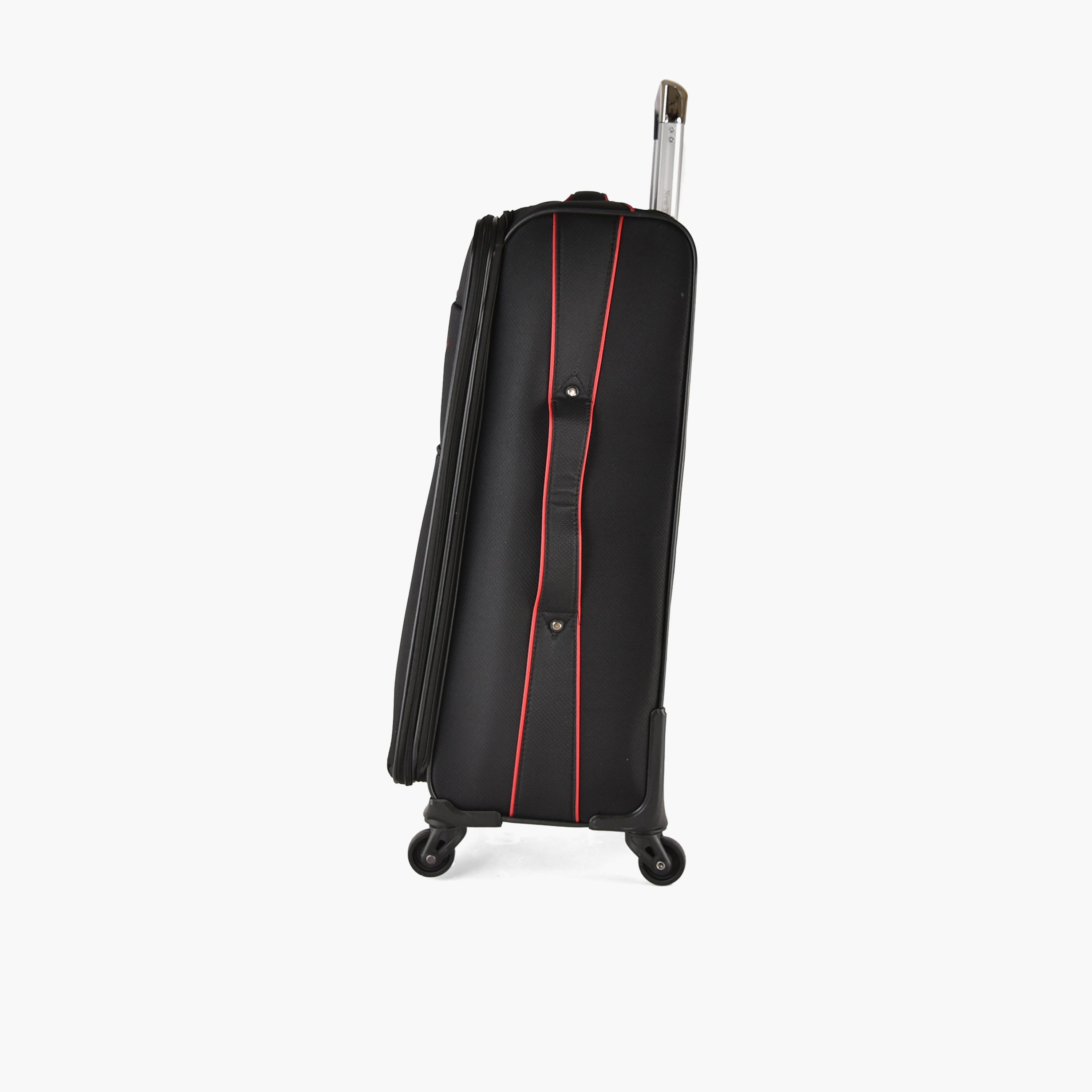 New Travel Set of 4 Nylon Soft-Sided 4-Wheeler Spinner Trolley Bag with Combination Lock-travel-luggagesandbags-luggage-image-9