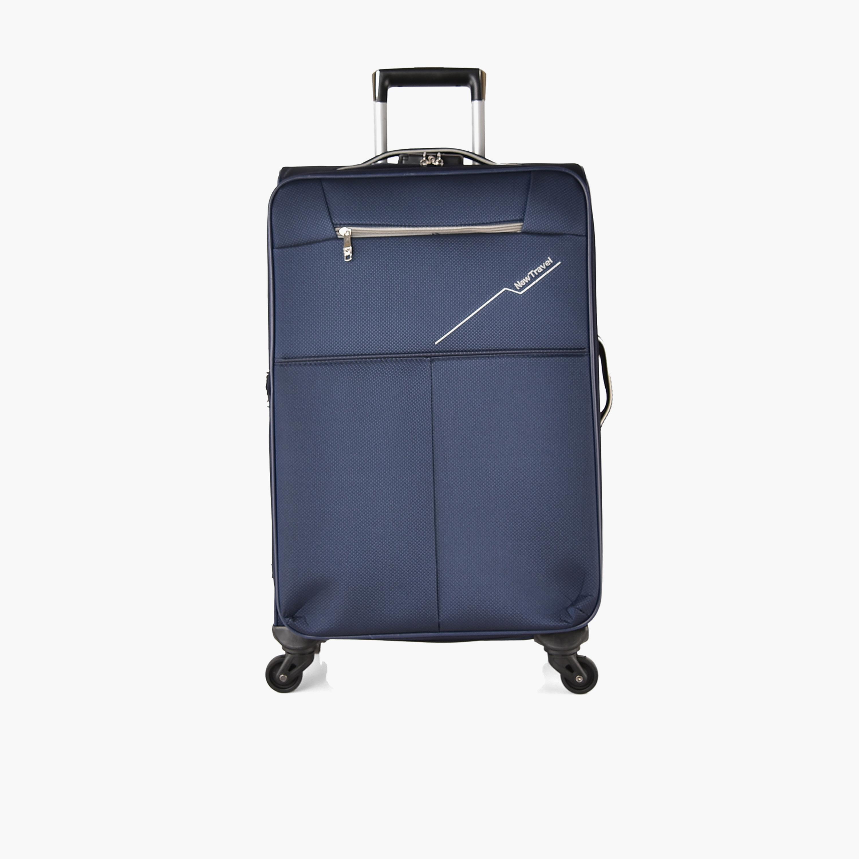 New Travel Set of 4 Nylon Soft-Sided 4-Wheeler Spinner Trolley Bag with Combination Lock-travel-luggagesandbags-luggage-image-10
