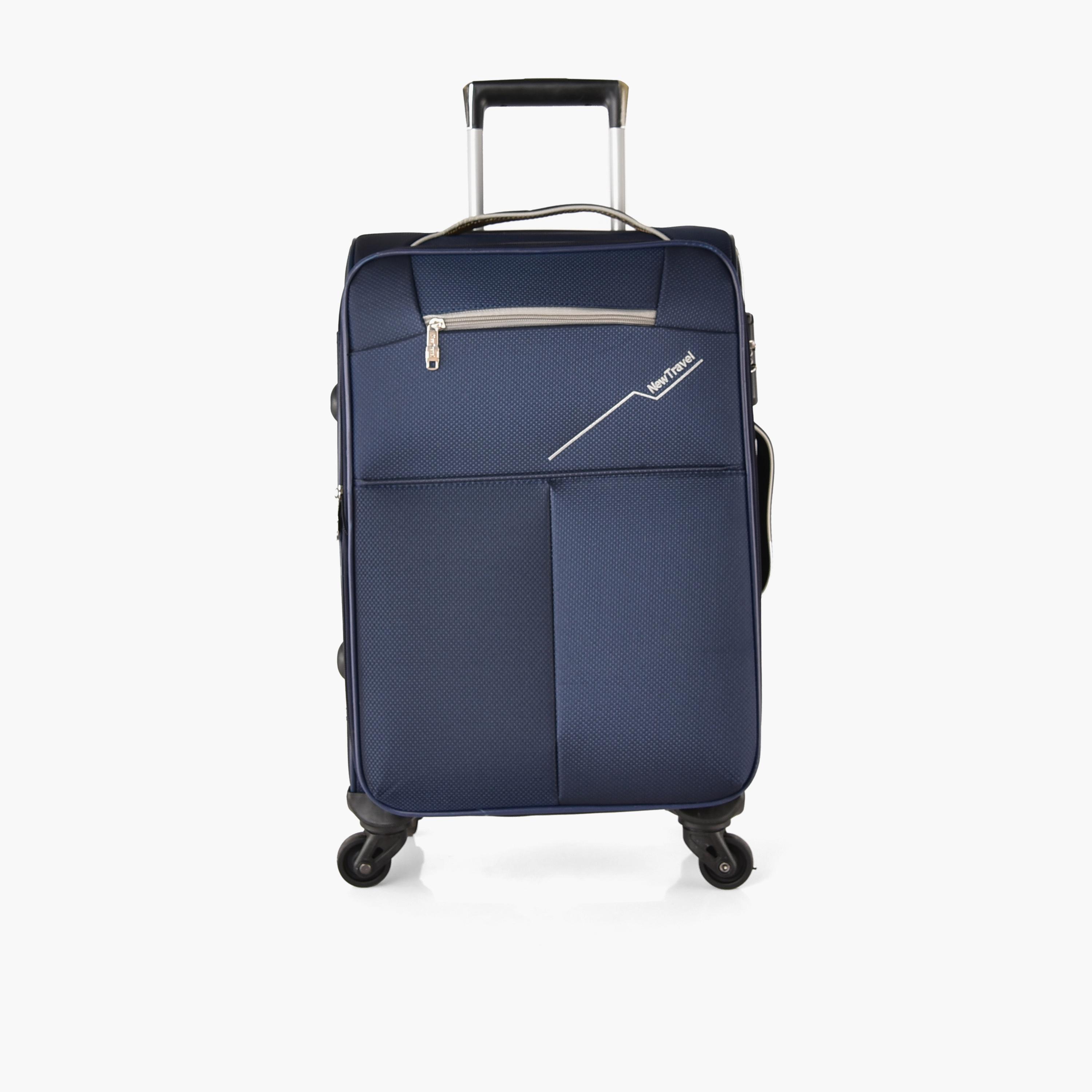 New Travel Set of 4 Nylon Soft-Sided 4-Wheeler Spinner Trolley Bag with Combination Lock-travel-luggagesandbags-luggage-image-11