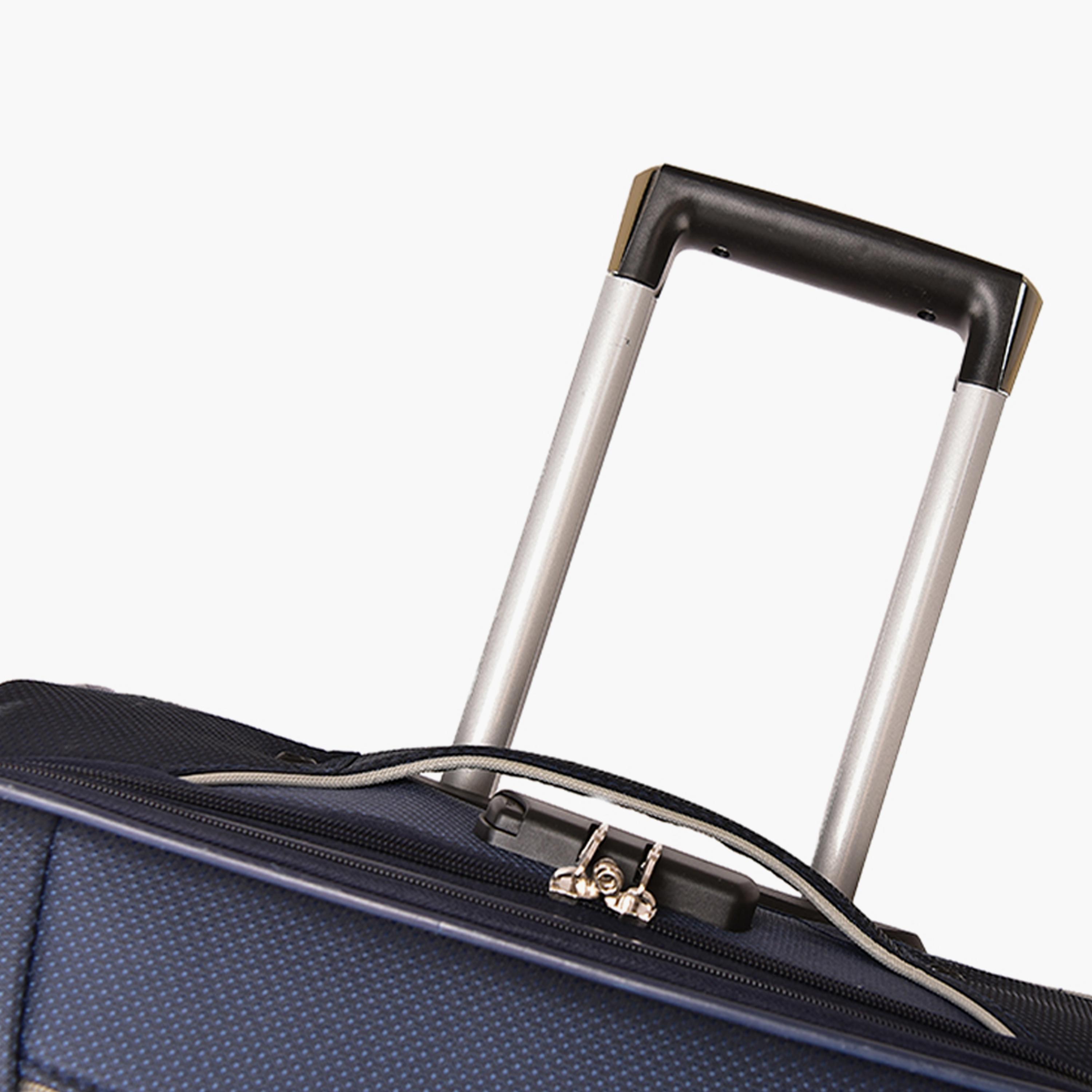 New Travel Set of 4 Nylon Soft-Sided 4-Wheeler Spinner Trolley Bag with Combination Lock-travel-luggagesandbags-luggage-image-12