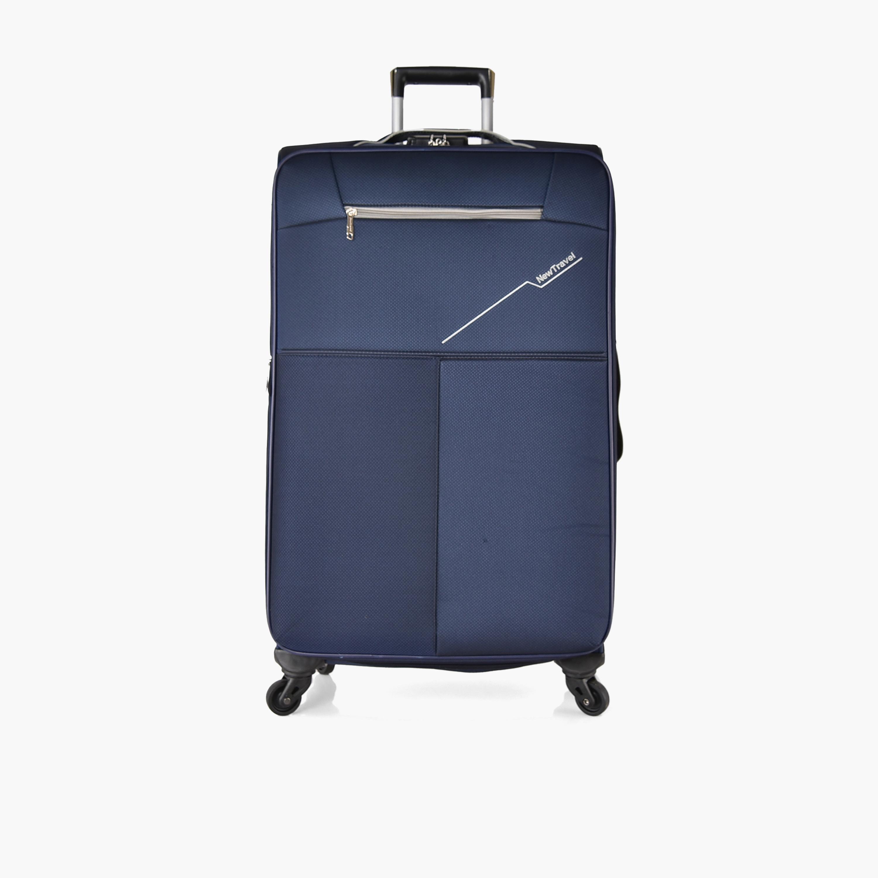 New Travel Set of 4 Nylon Soft-Sided 4-Wheeler Spinner Trolley Bag with Combination Lock-travel-luggagesandbags-luggage-image-7