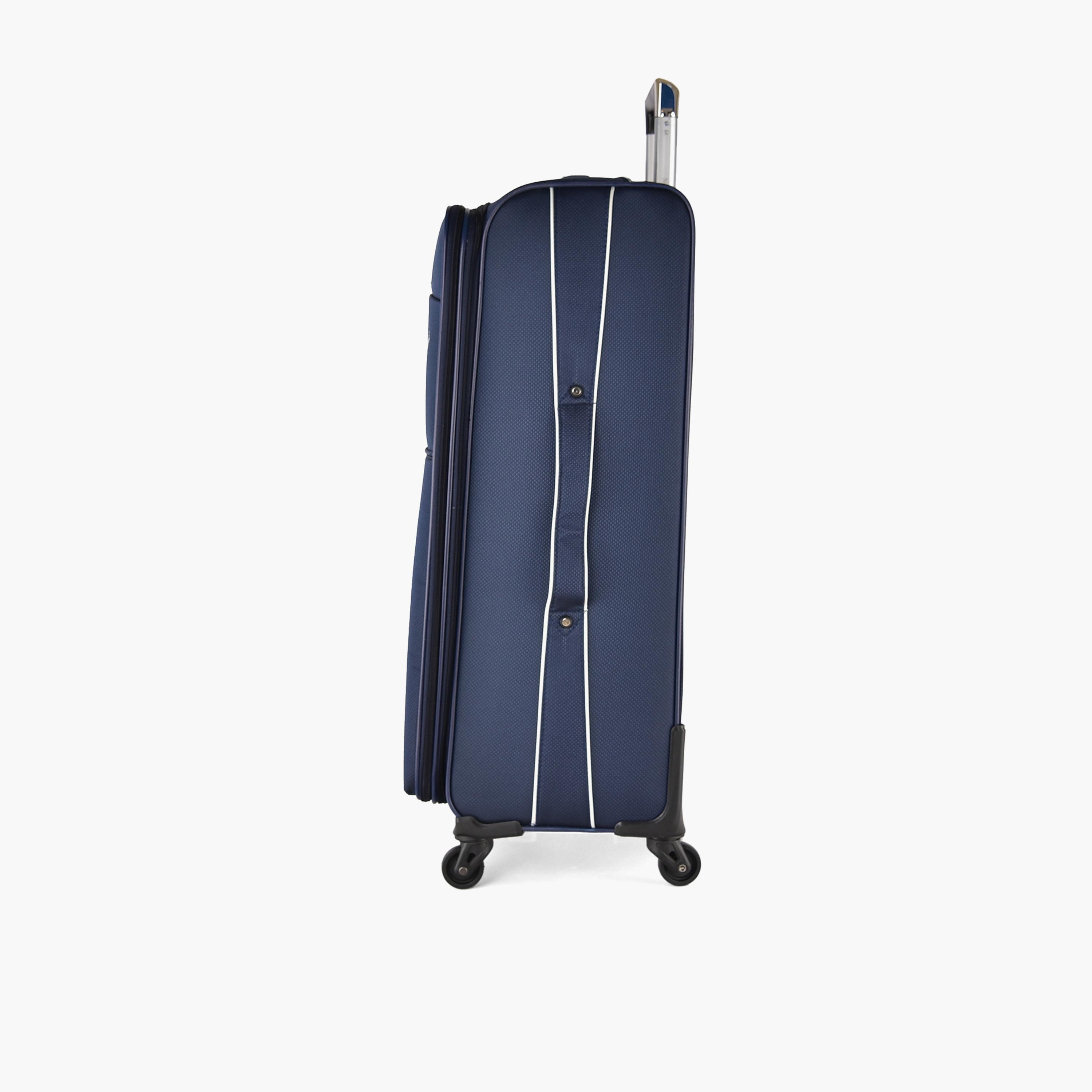 New Travel Set of 4 Nylon Soft-Sided 4-Wheeler Spinner Trolley Bag with Combination Lock-travel-luggagesandbags-luggage-image-8