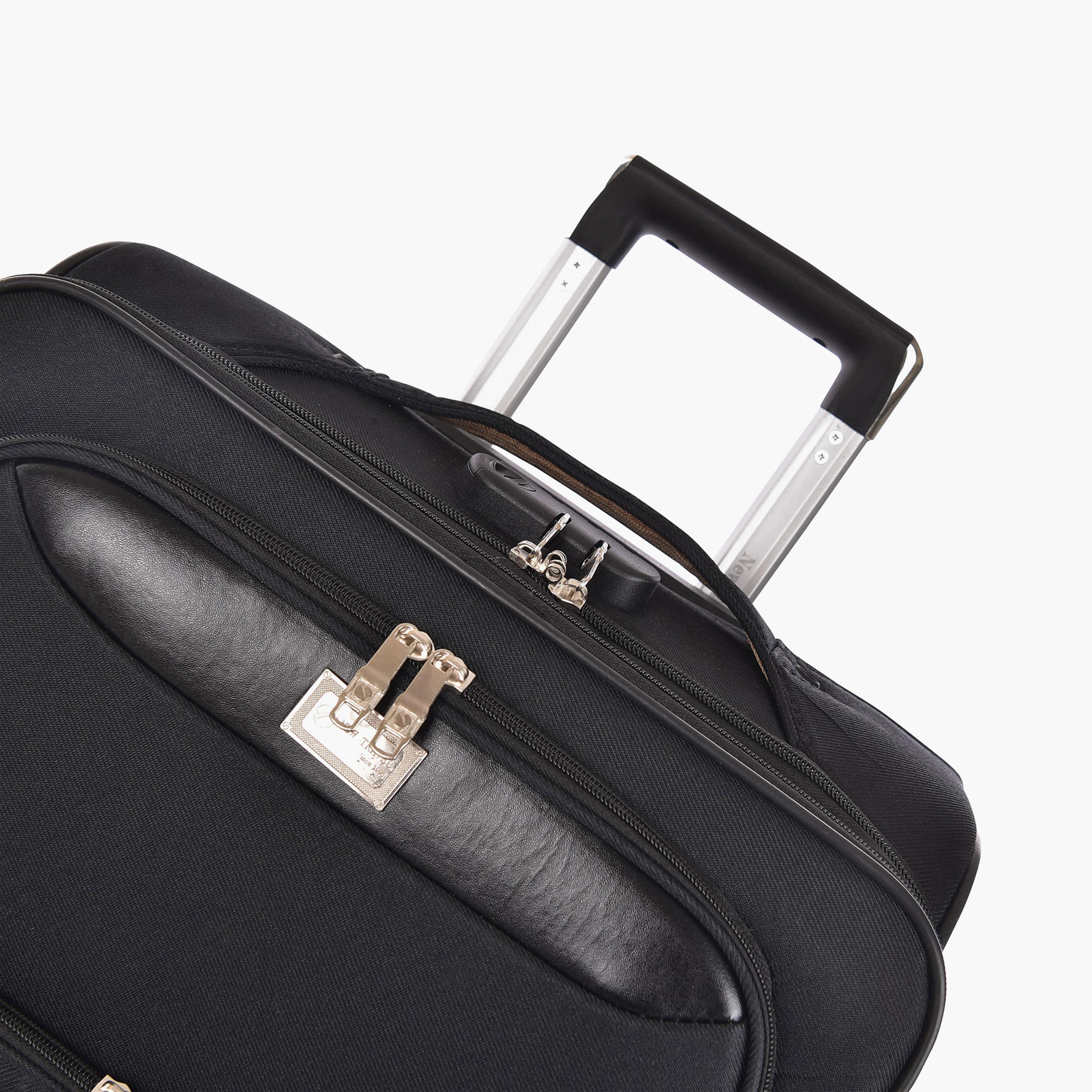 New Travel Set of 4 Polyester Soft-Sided 4-Wheeler Spinner Trolley Bag with Combination Lock-travel-luggagesandbags-luggage-image-11