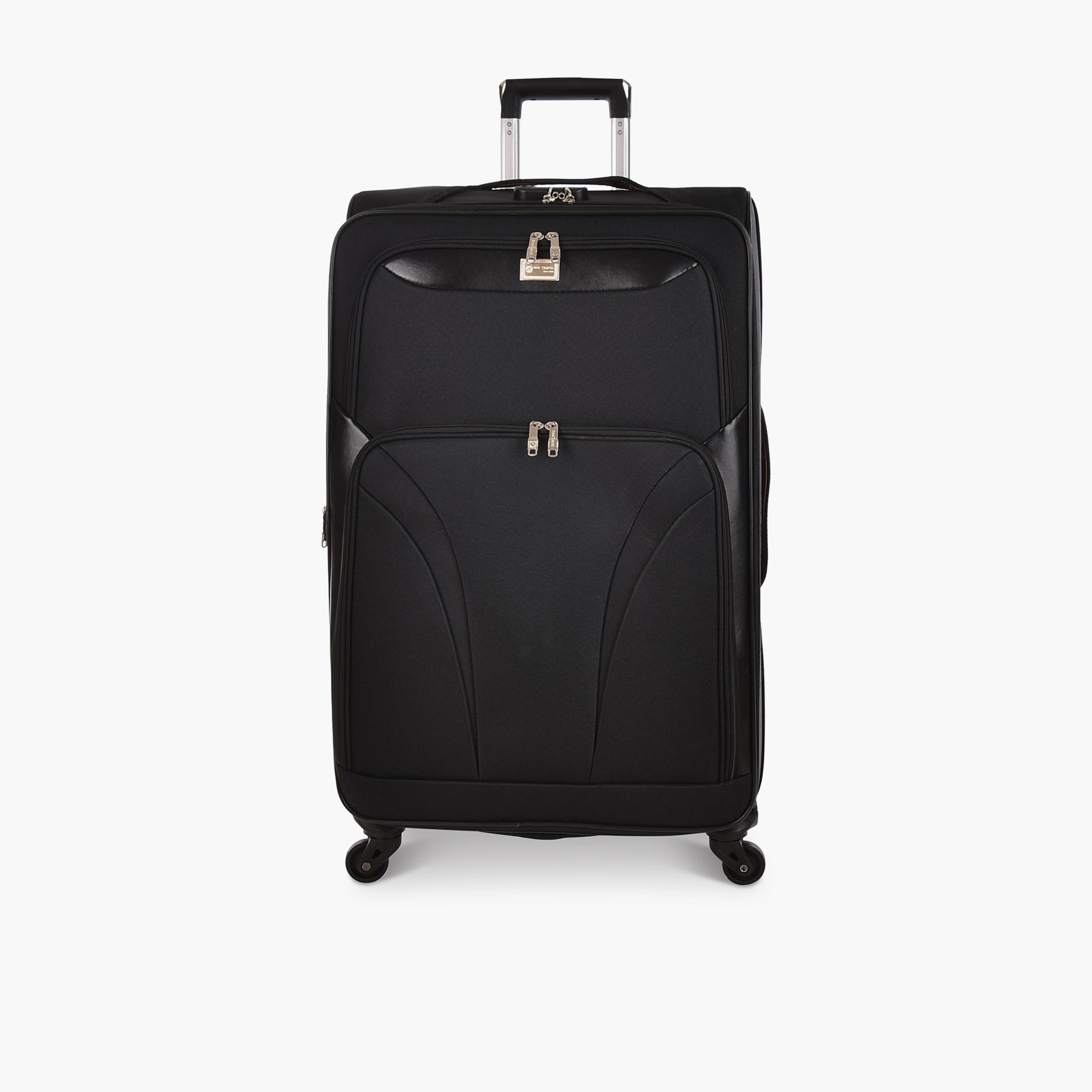 New Travel Set of 4 Polyester Soft-Sided 4-Wheeler Spinner Trolley Bag with Combination Lock-travel-luggagesandbags-luggage-image-7