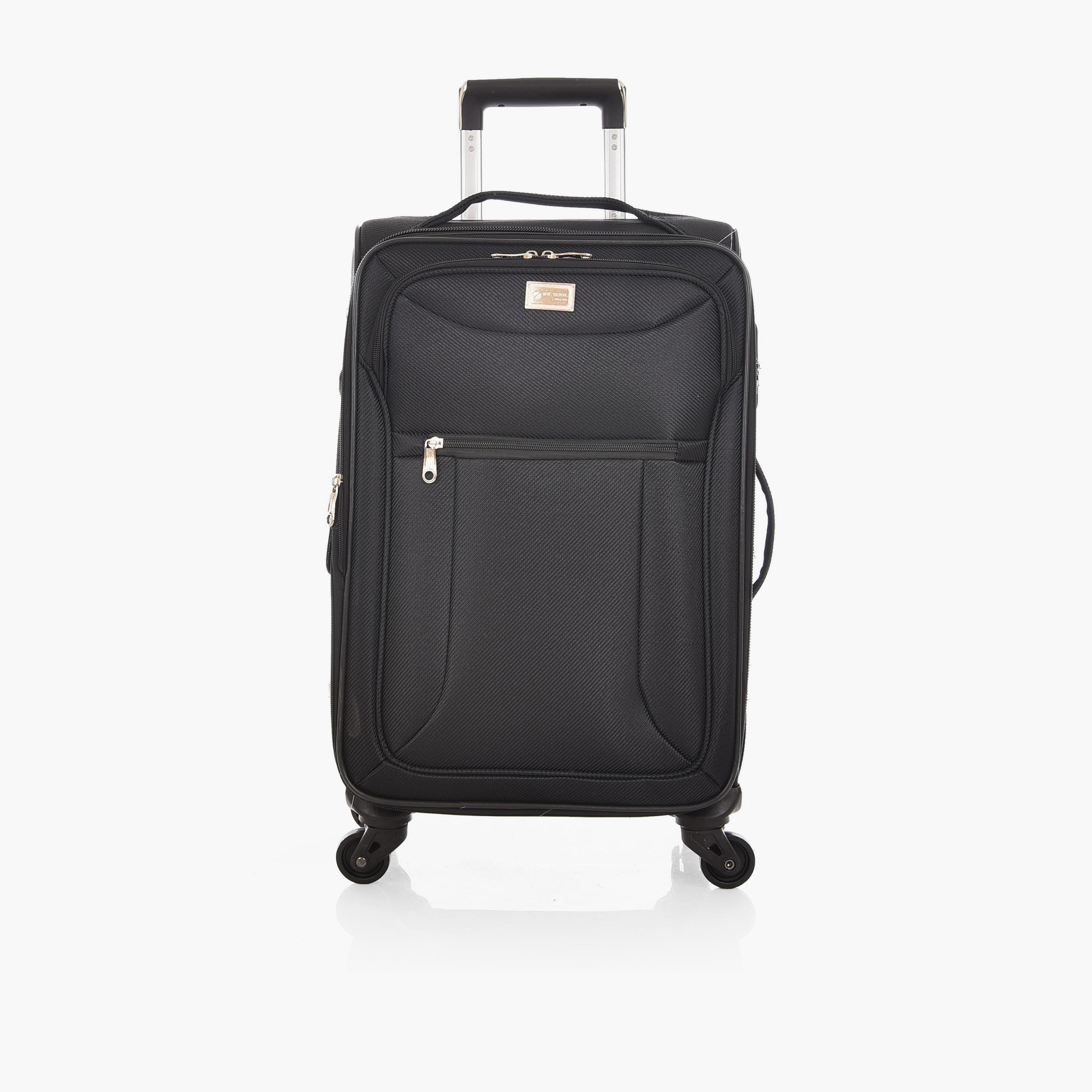 New Travel Set of 3 Nylon Soft-Sided 4-Wheeler Spinner Trolley Bag with Combination Lock-travel-luggagesandbags-luggage-image-10