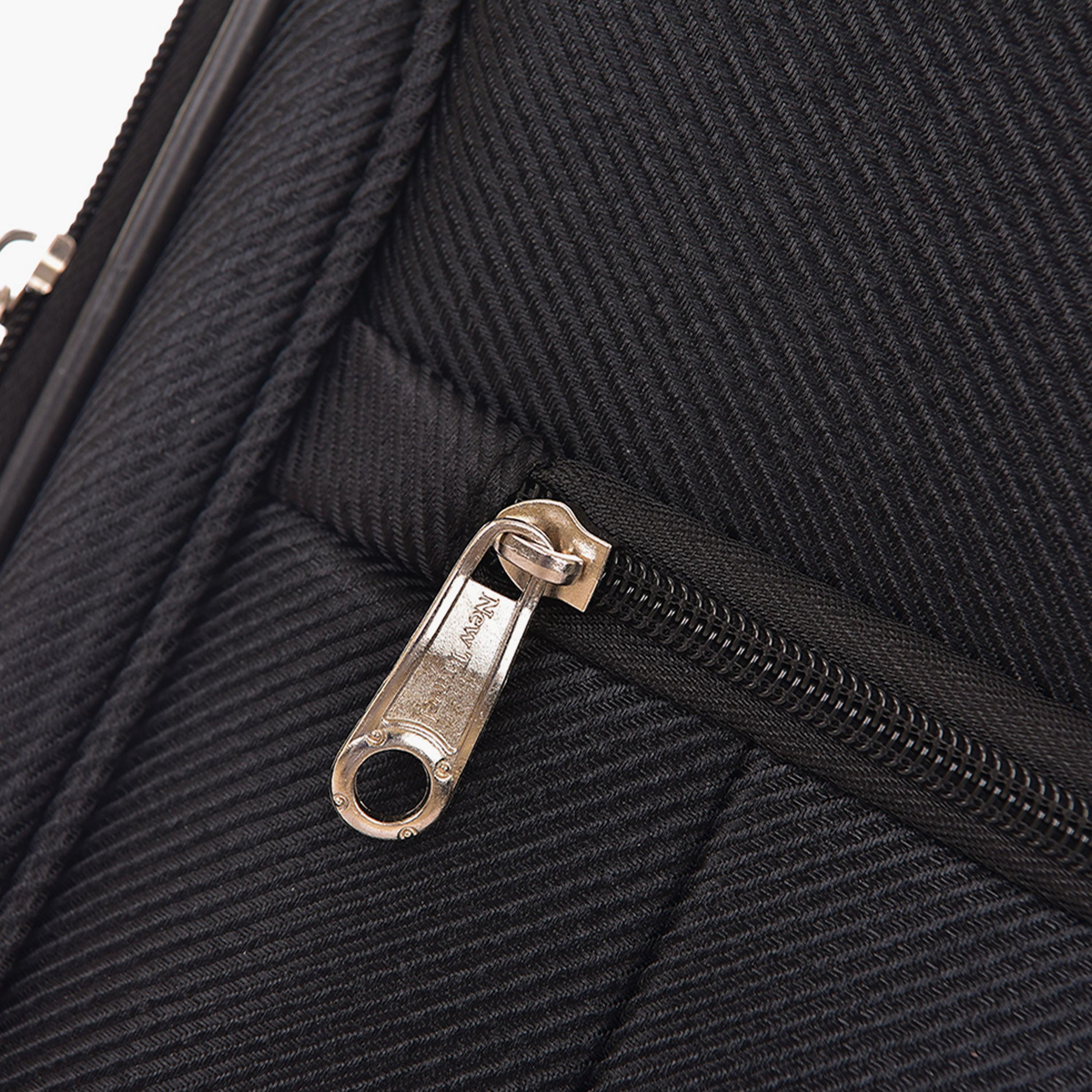 New Travel Set of 3 Nylon Soft-Sided 4-Wheeler Spinner Trolley Bag with Combination Lock-travel-luggagesandbags-luggage-image-13