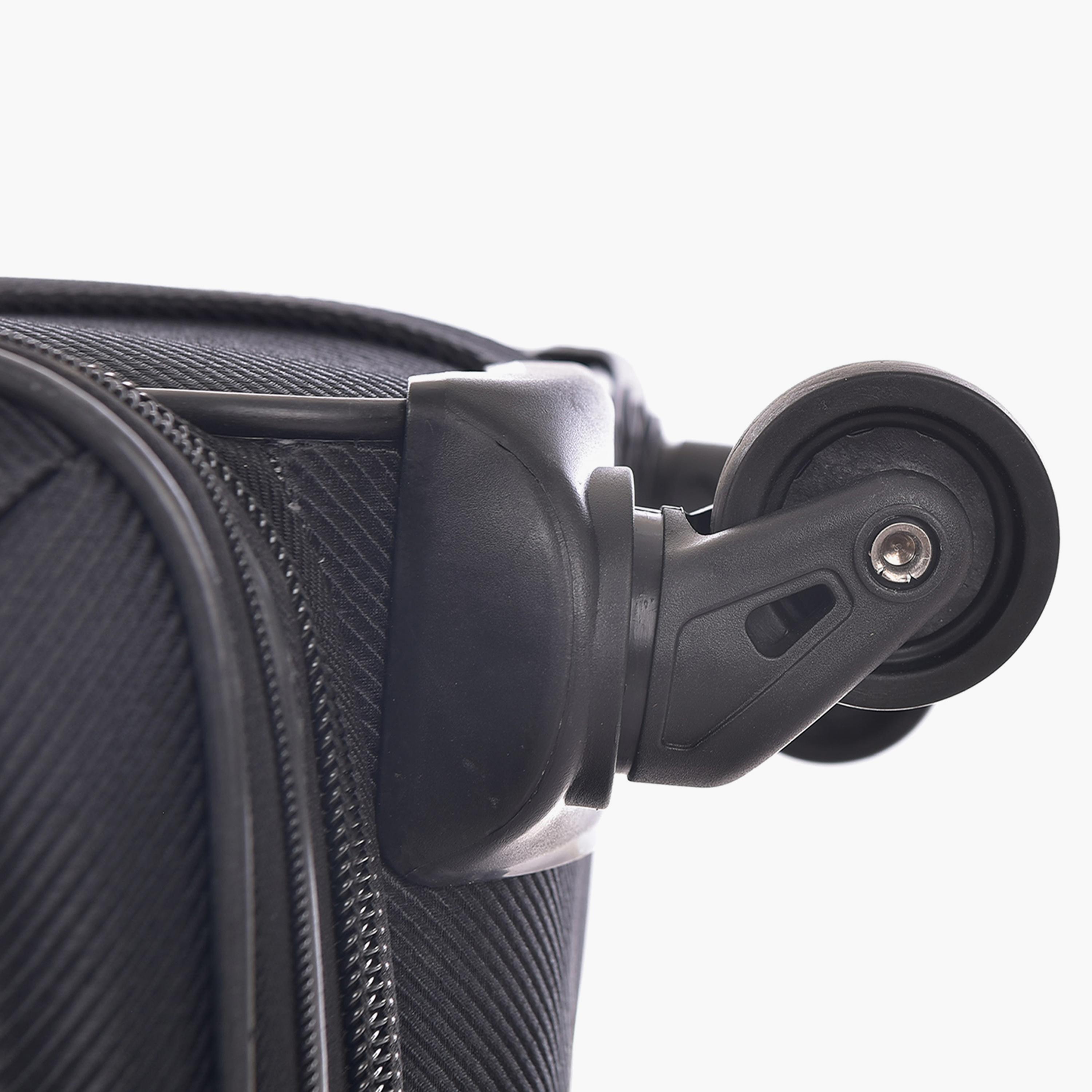New Travel Set of 3 Nylon Soft-Sided 4-Wheeler Spinner Trolley Bag with Combination Lock-travel-luggagesandbags-luggage-image-14