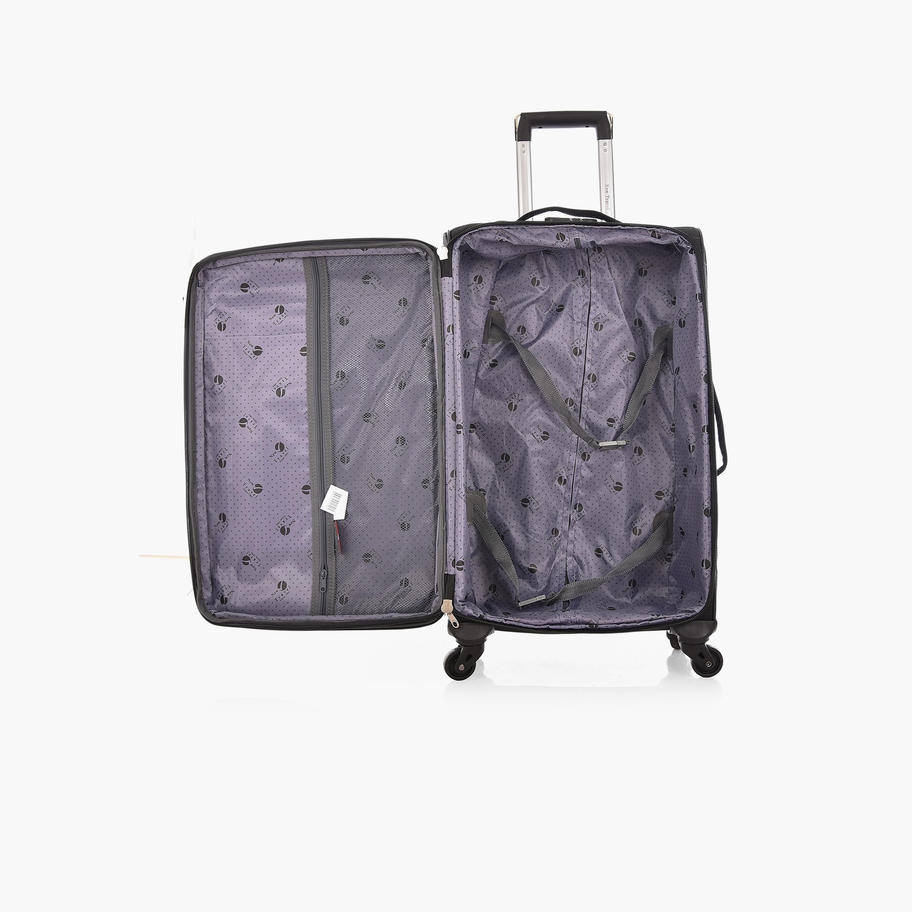 New Travel Set of 3 Nylon Soft-Sided 4-Wheeler Spinner Trolley Bag with Combination Lock-travel-luggagesandbags-luggage-image-9