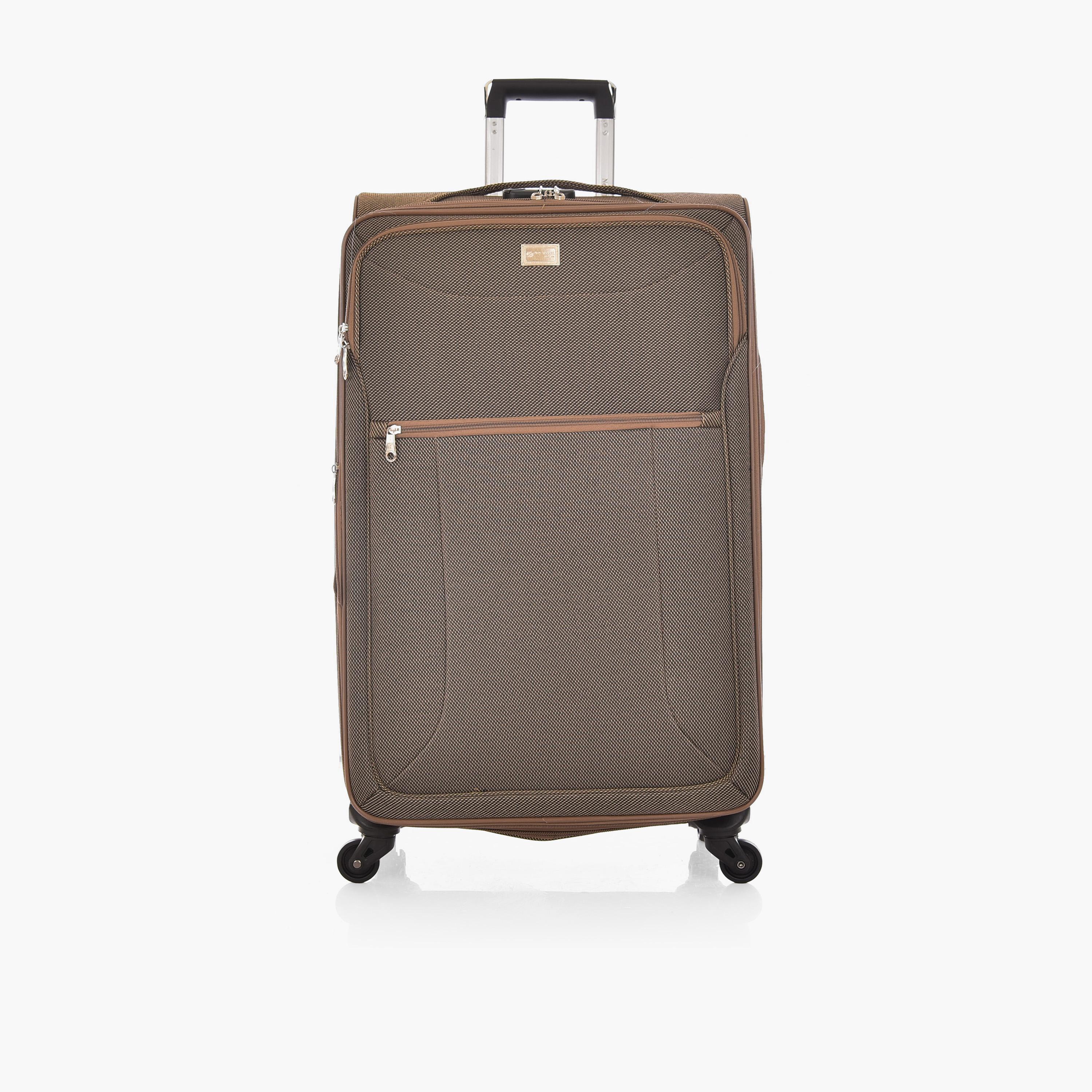 نيو ترافل - طقم  3 شنط سفر بأربع عجلات من النايلون الناعم مع قفل برقم سري-travel-luggagesandbags-luggage-image-4