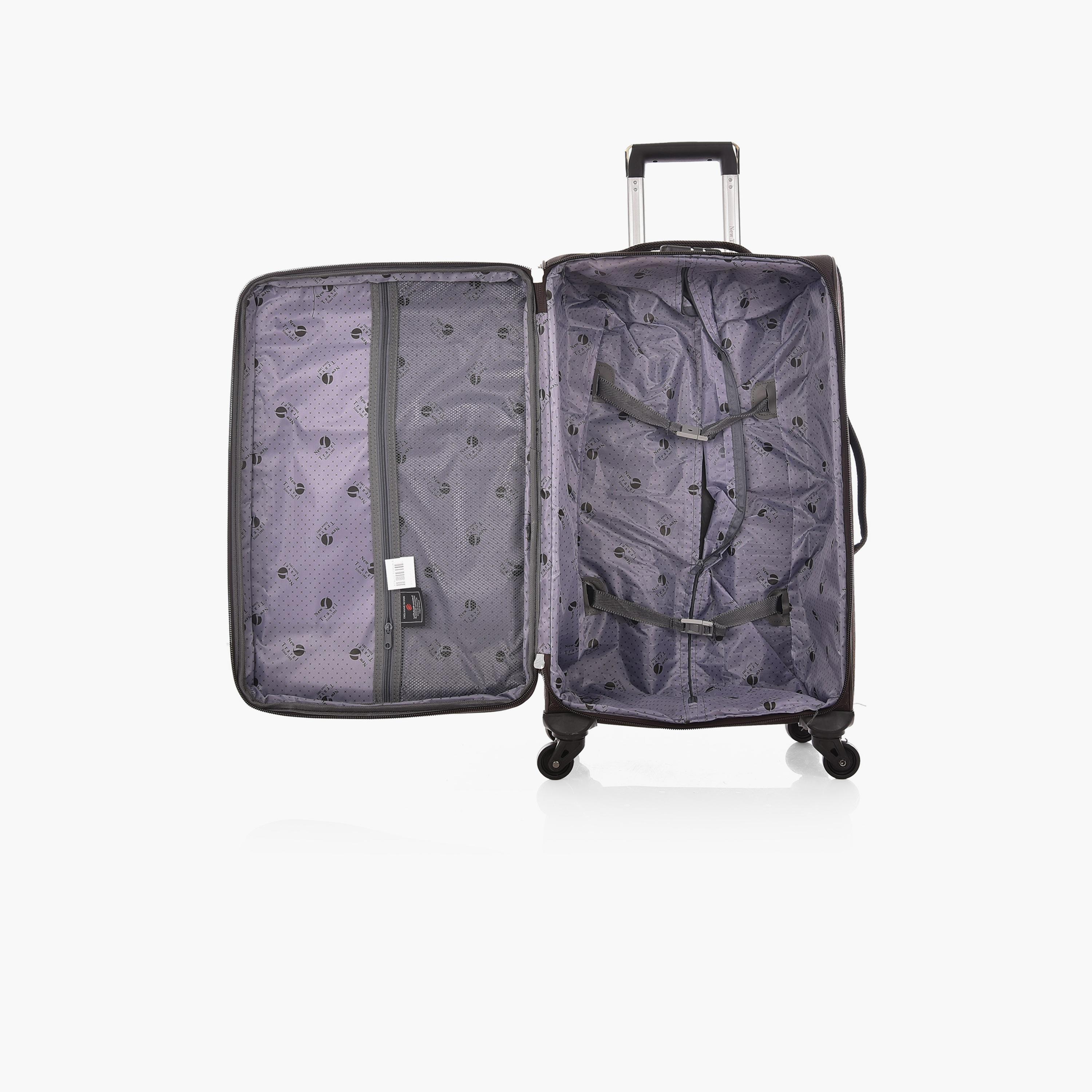 نيو ترافل - طقم  3 شنط سفر بأربع عجلات من النايلون الناعم مع قفل برقم سري-travel-luggagesandbags-luggage-image-9