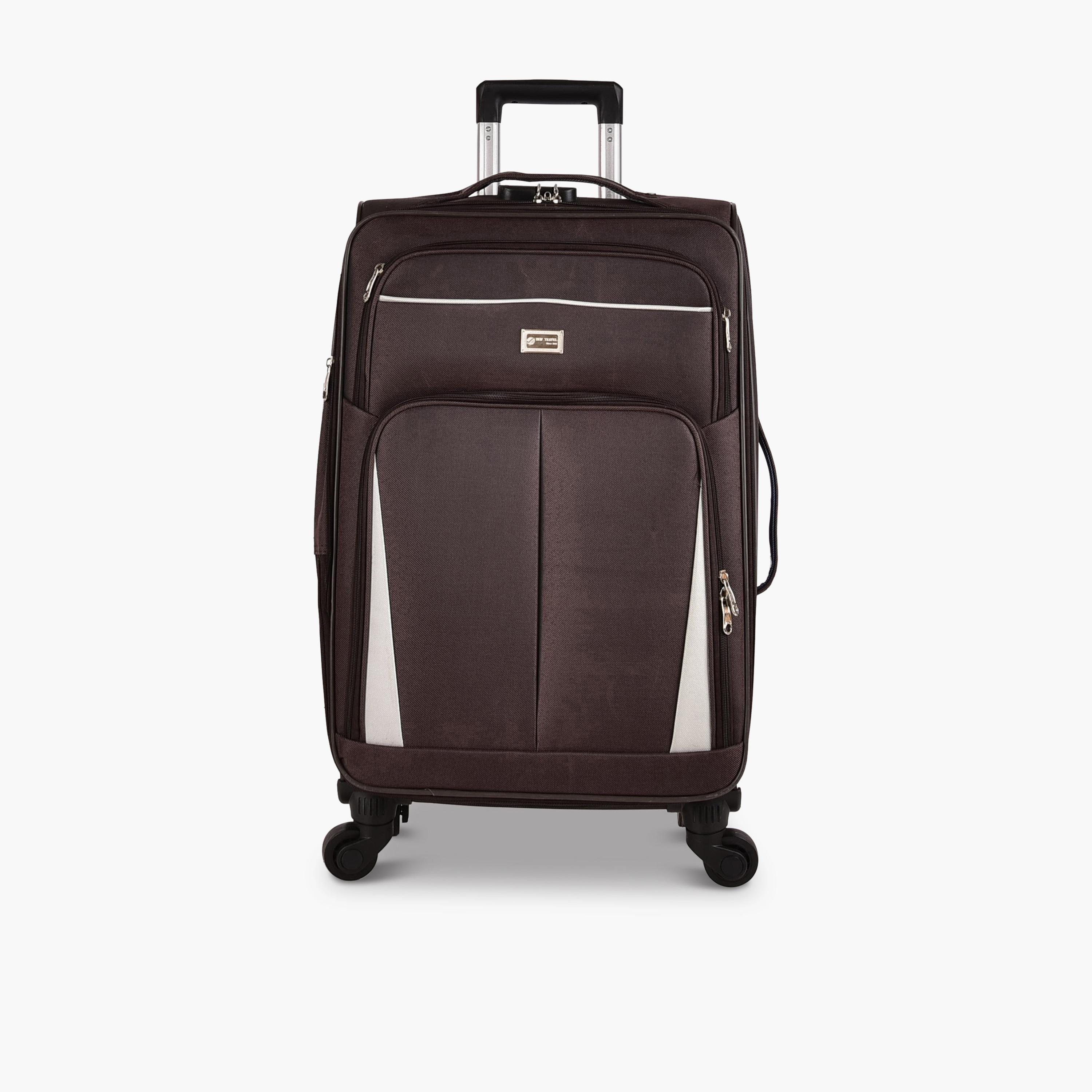 New Travel Set of 4 Polyester Soft-Sided 4-Wheeler Spinner Trolley Bag with Combination Lock-travel-luggagesandbags-luggage-image-9