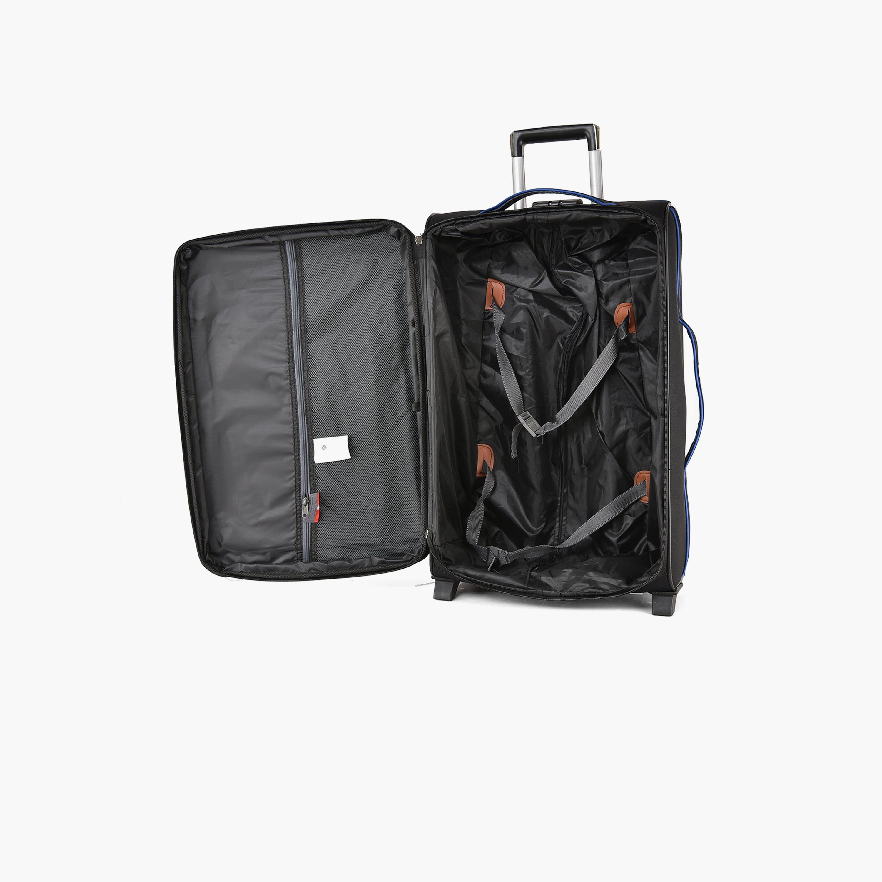New Travel Set of 4 Polyester Soft-Sided 2-Wheeler Inline Trolley Bag with Combination Lock-travel-luggagesandbags-luggage-image-10