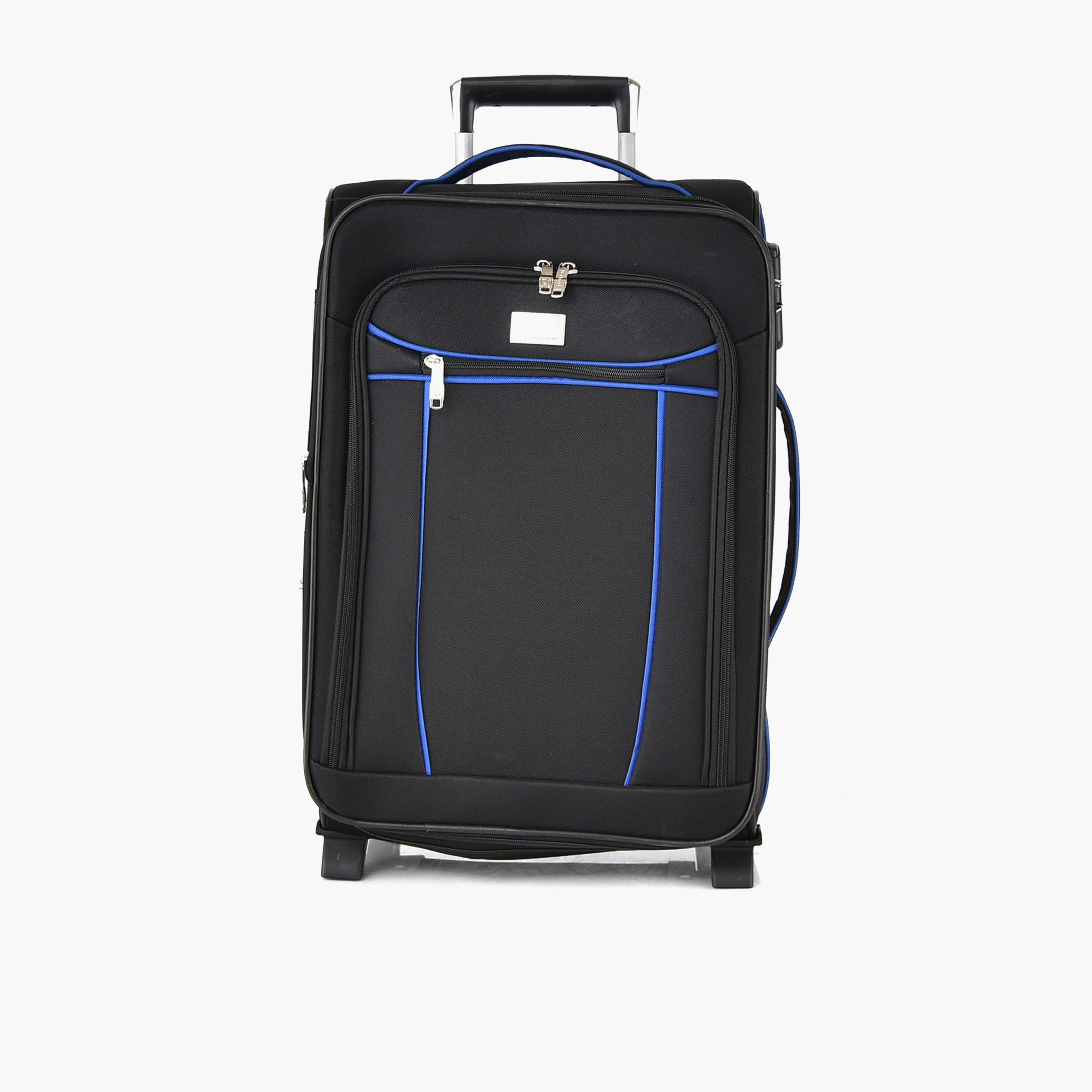 New Travel Set of 4 Polyester Soft-Sided 2-Wheeler Inline Trolley Bag with Combination Lock-travel-luggagesandbags-luggage-image-11