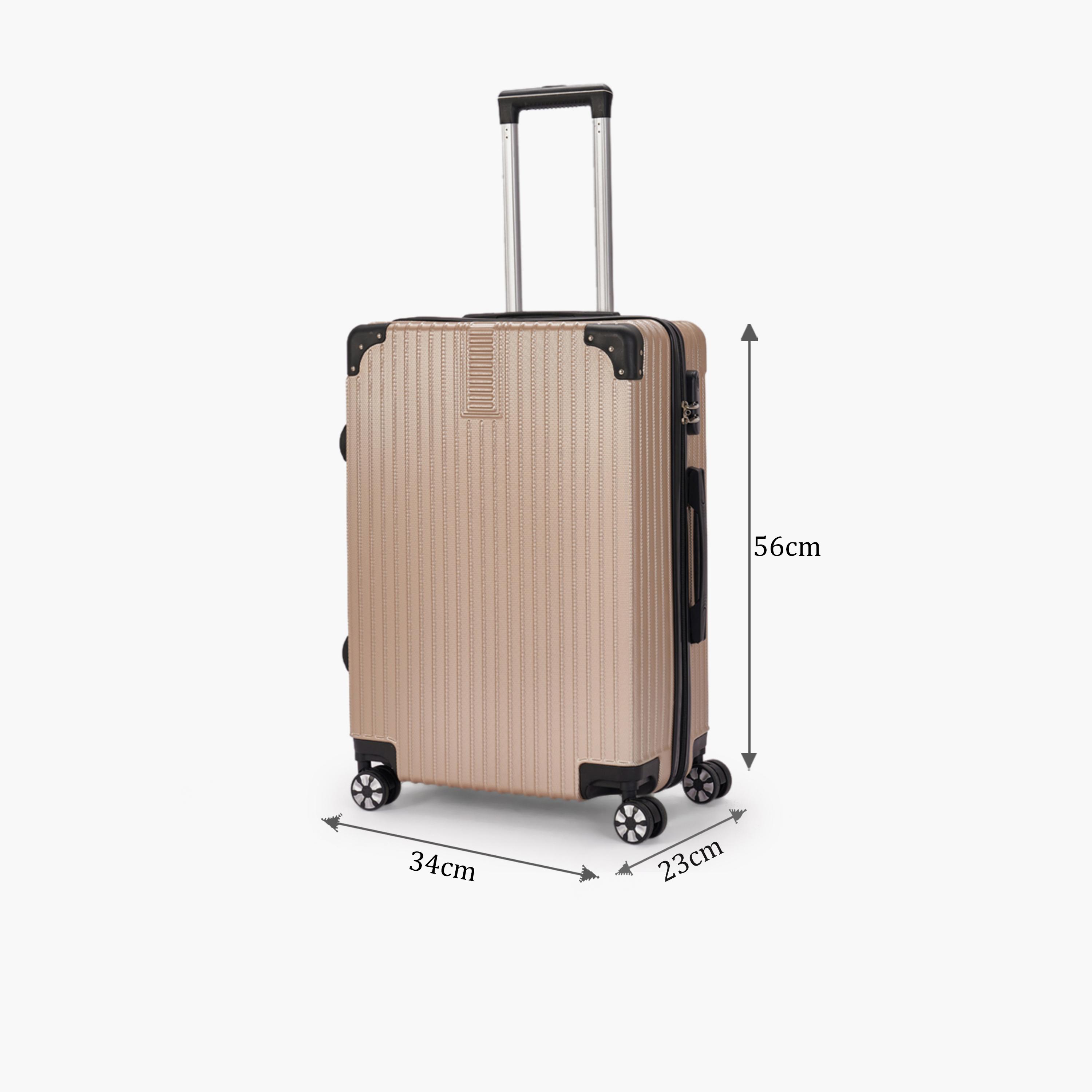 LIMRA 56 CM Small Cabin ABS Hard Sided 4-Wheeler Spinner Luggage with Combination Lock-travel-luggagesandbags-luggage-image-2