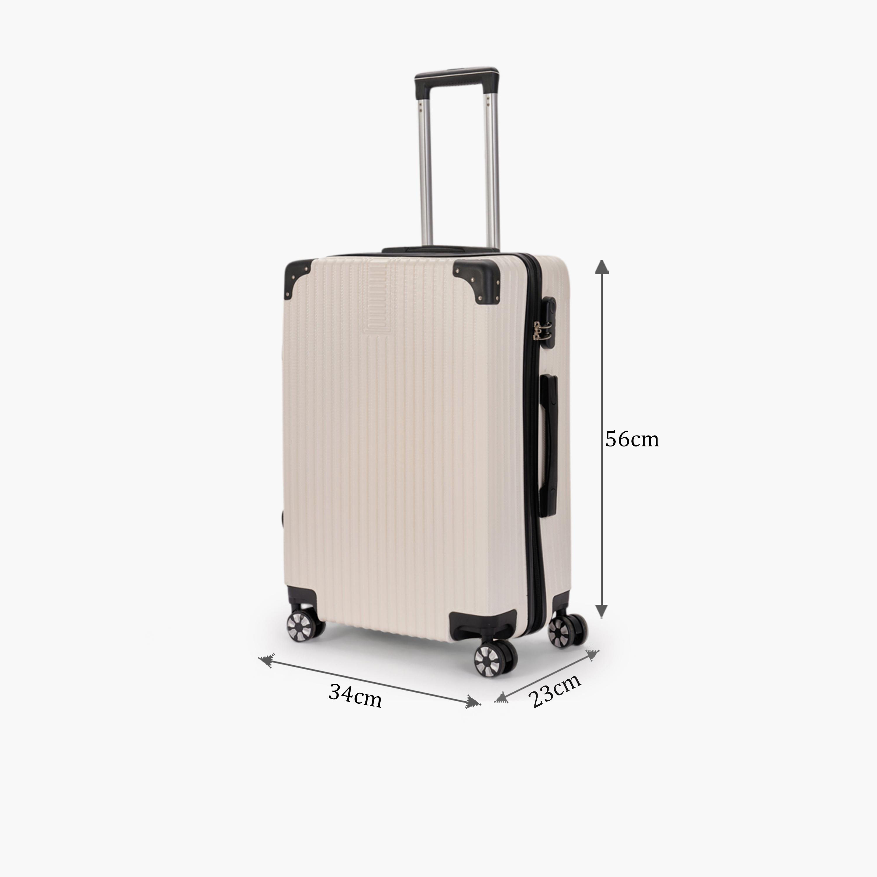 LIMRA 56 CM Small Cabin ABS Hard Sided 4-Wheeler Spinner Luggage with Combination Lock-travel-luggagesandbags-luggage-image-2