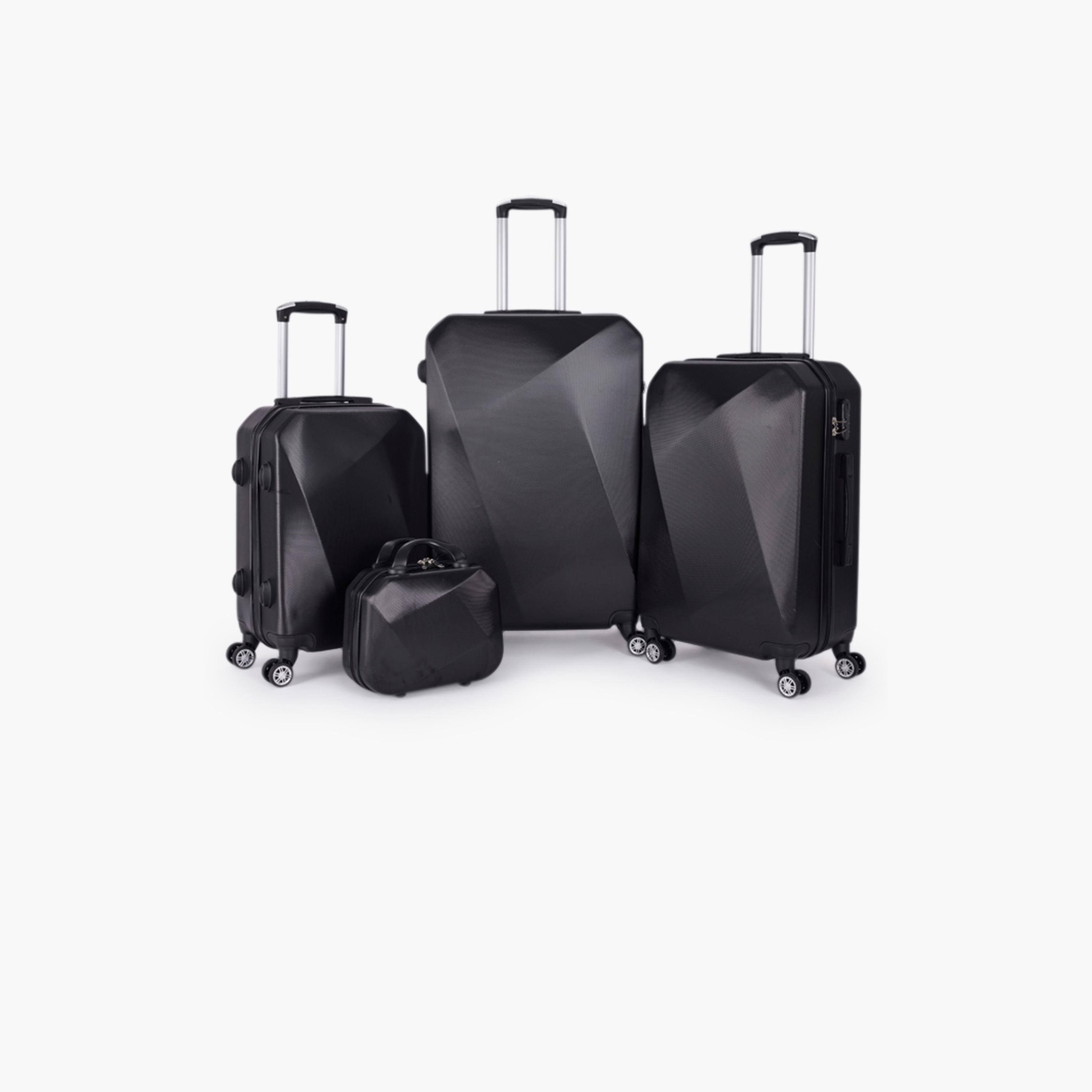 LIMRA Set of 4 ABS Hard Sided 4-Wheeler Spinner Luggage with Combination Lock-travel-luggagesandbags-luggage-image-1