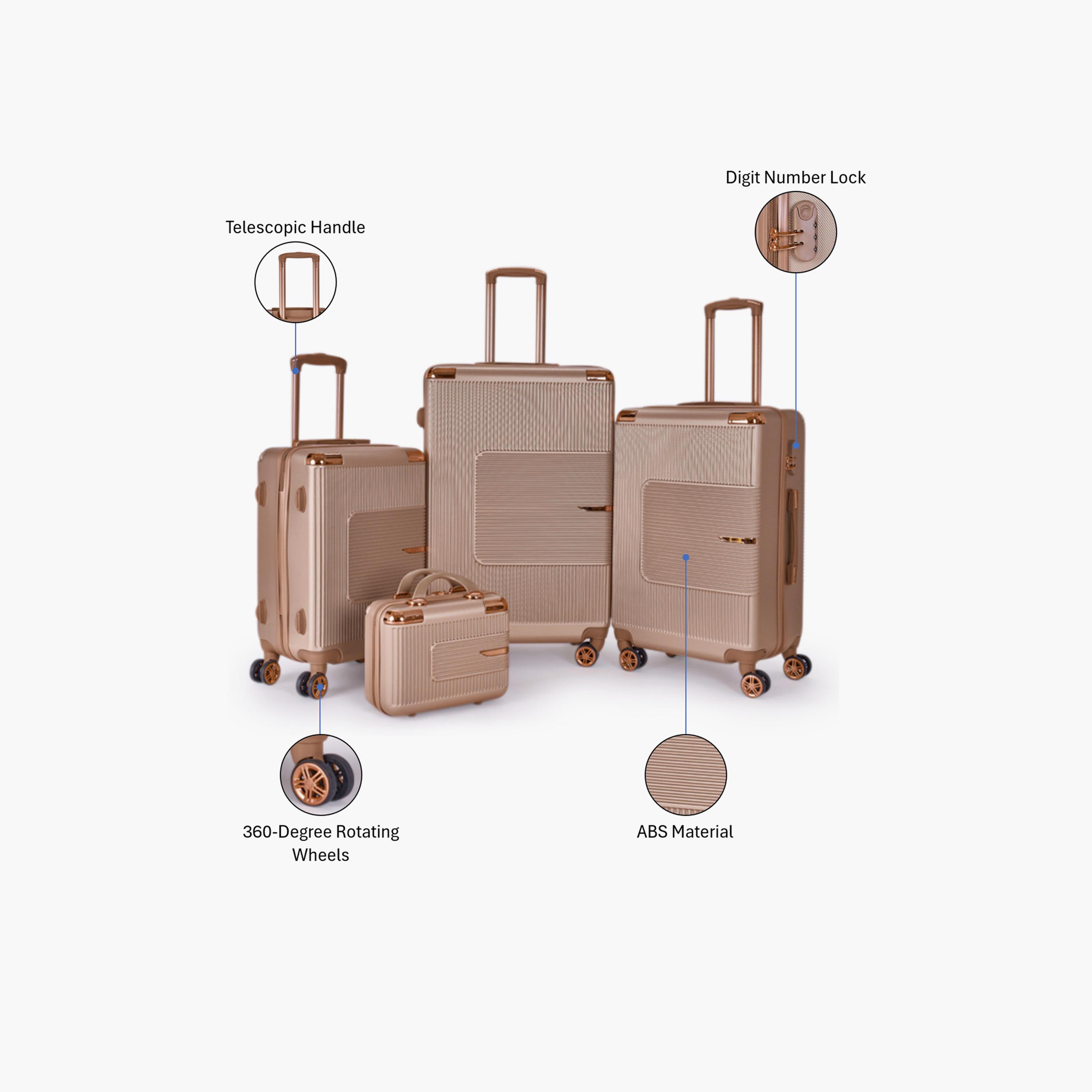 LIMRA Set of 4 ABS Hard Sided 4-Wheeler Spinner Luggage with Combination Lock-travel-luggagesandbags-luggage-image-2