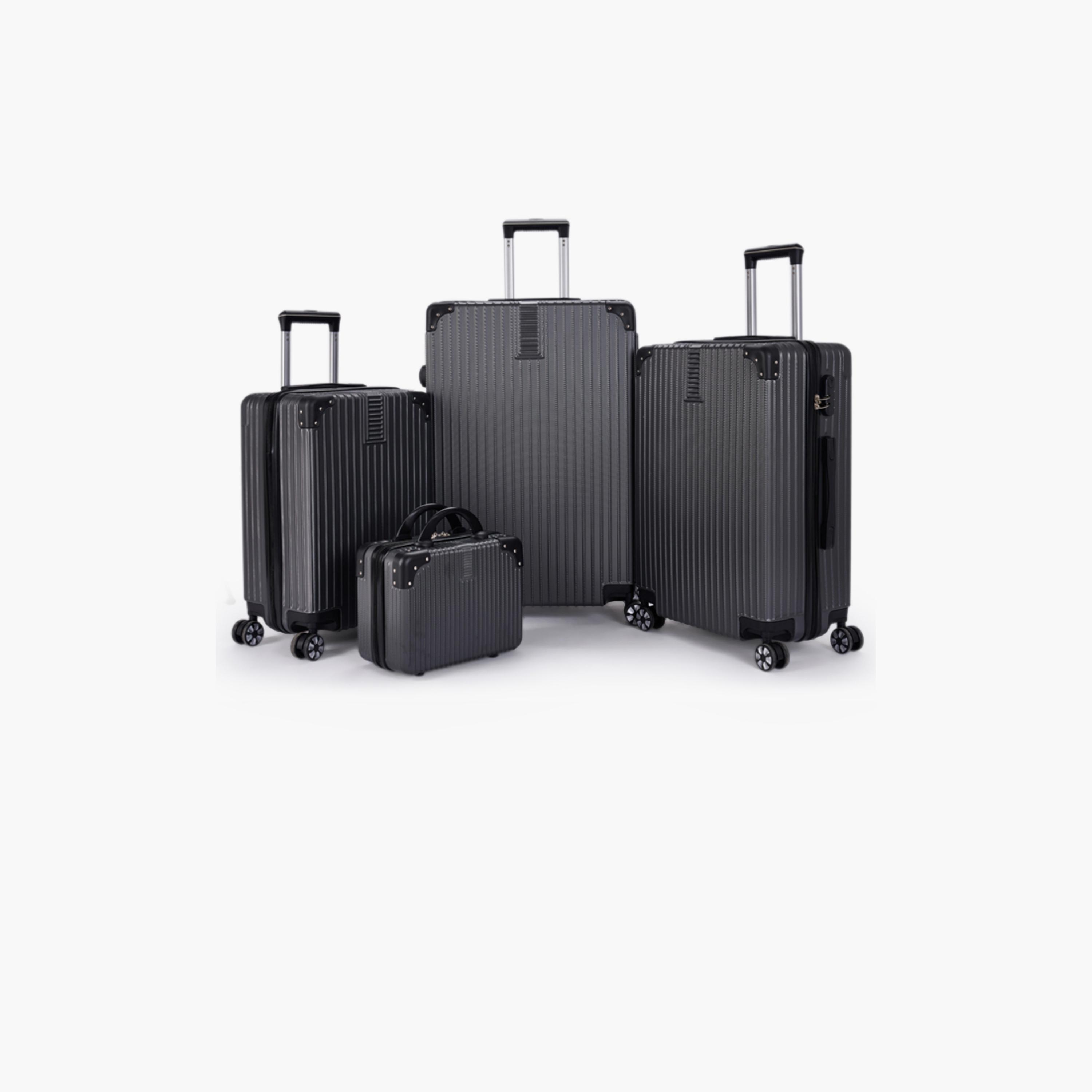 LIMRA Set of 4 ABS Hard Sided 4-Wheeler Spinner Luggage with Combination Lock-travel-luggagesandbags-luggage-image-1