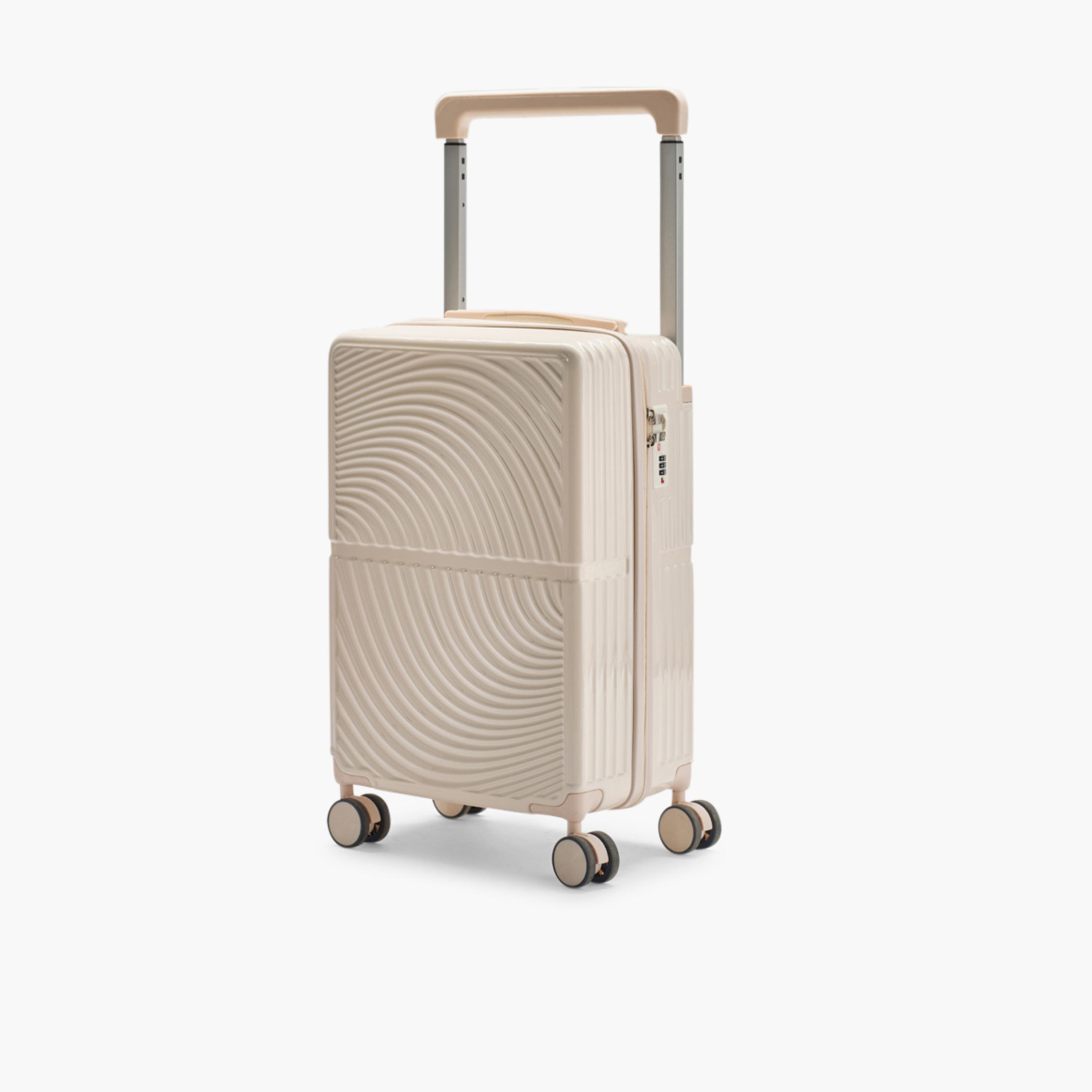 LIMRA 56 CM Small Cabin Polycarbonate with Combination Lock ABS Hard Sided 4-Wheeler Spinner Luggage with Combination Lock-travel-luggagesandbags-luggage-image-1