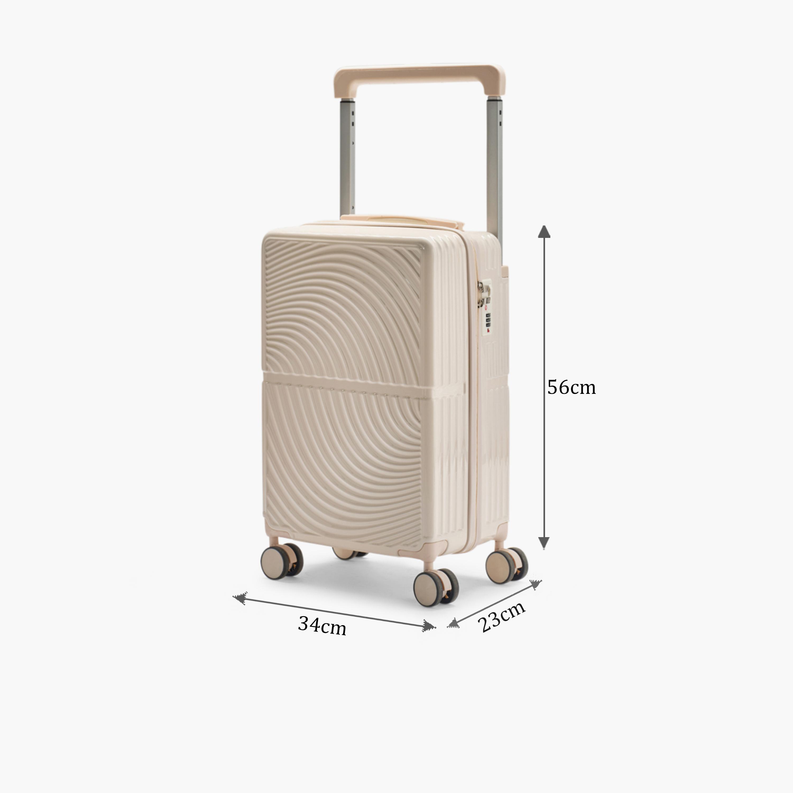 LIMRA 56 CM Small Cabin Polycarbonate with Combination Lock ABS Hard Sided 4-Wheeler Spinner Luggage with Combination Lock-travel-luggagesandbags-luggage-image-2